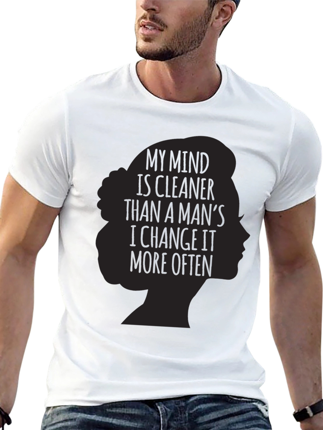 Sarcastic Woman Silhouette Graphic Tee