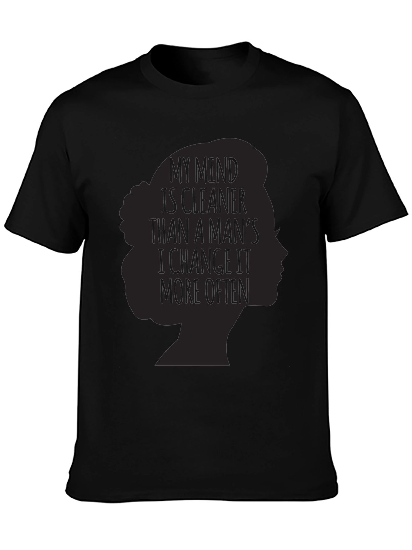 Sarcastic Woman Silhouette Graphic Tee