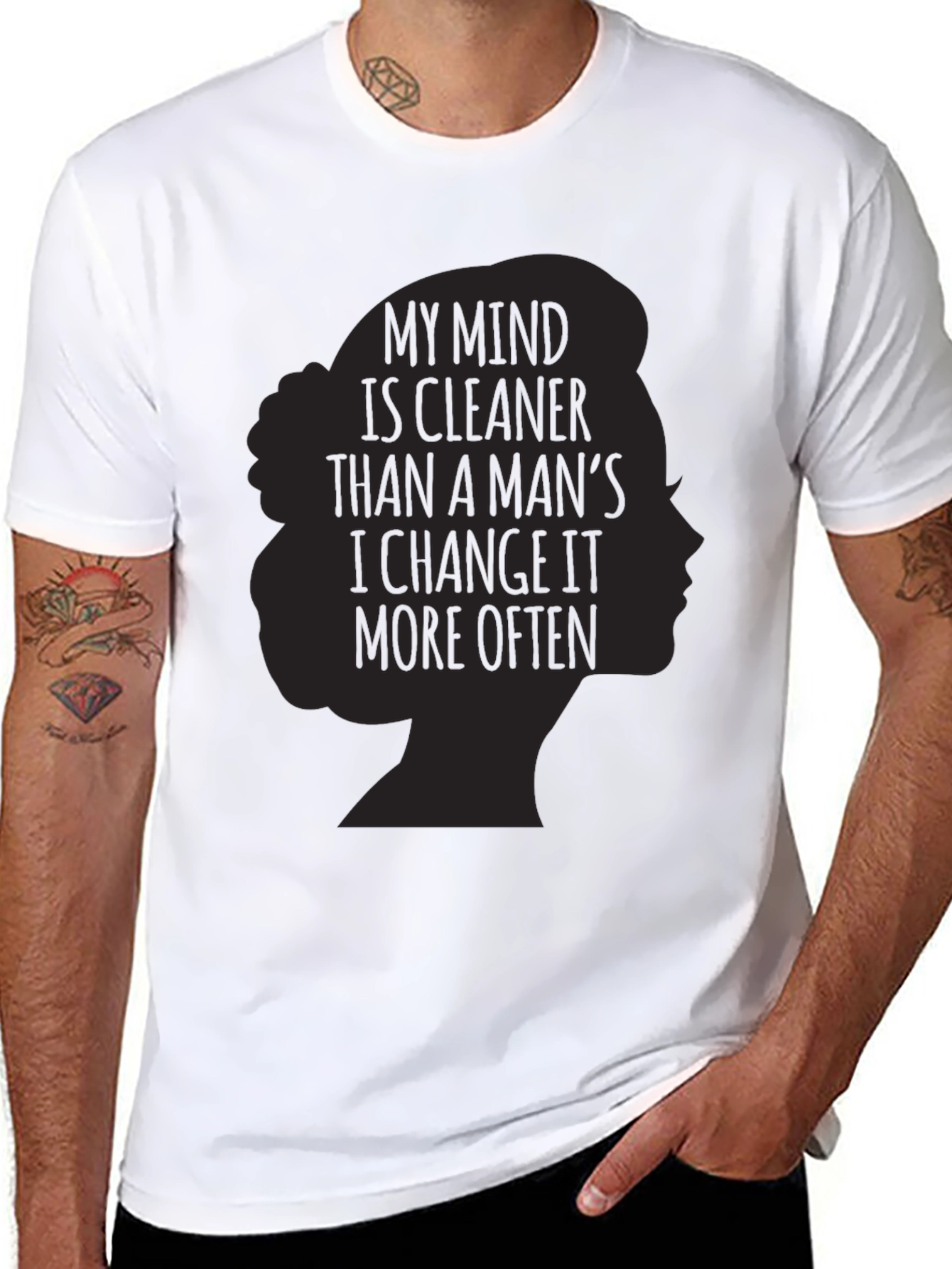 Sarcastic Woman Silhouette Graphic Tee