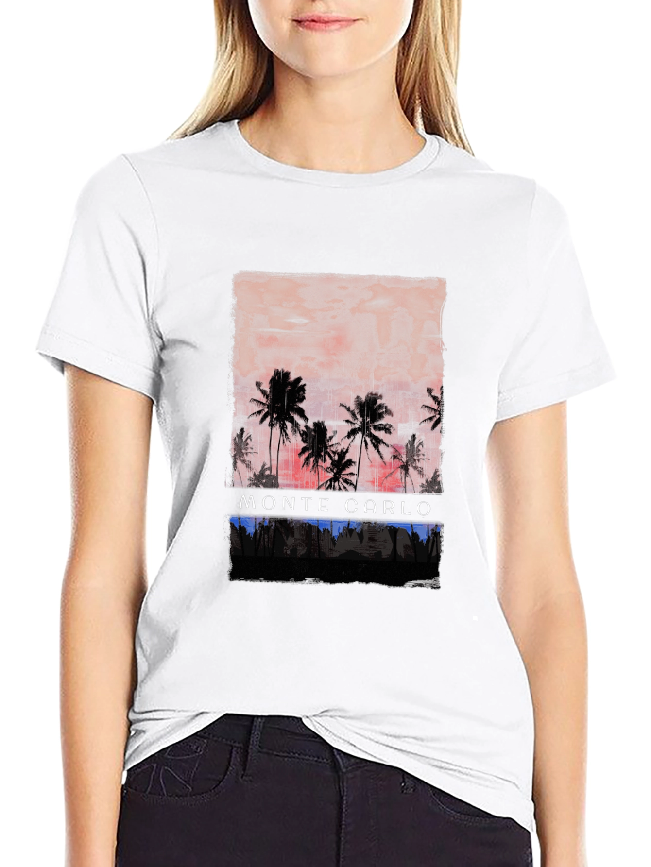 Monte Carlo Palm Tree Graphic Tee