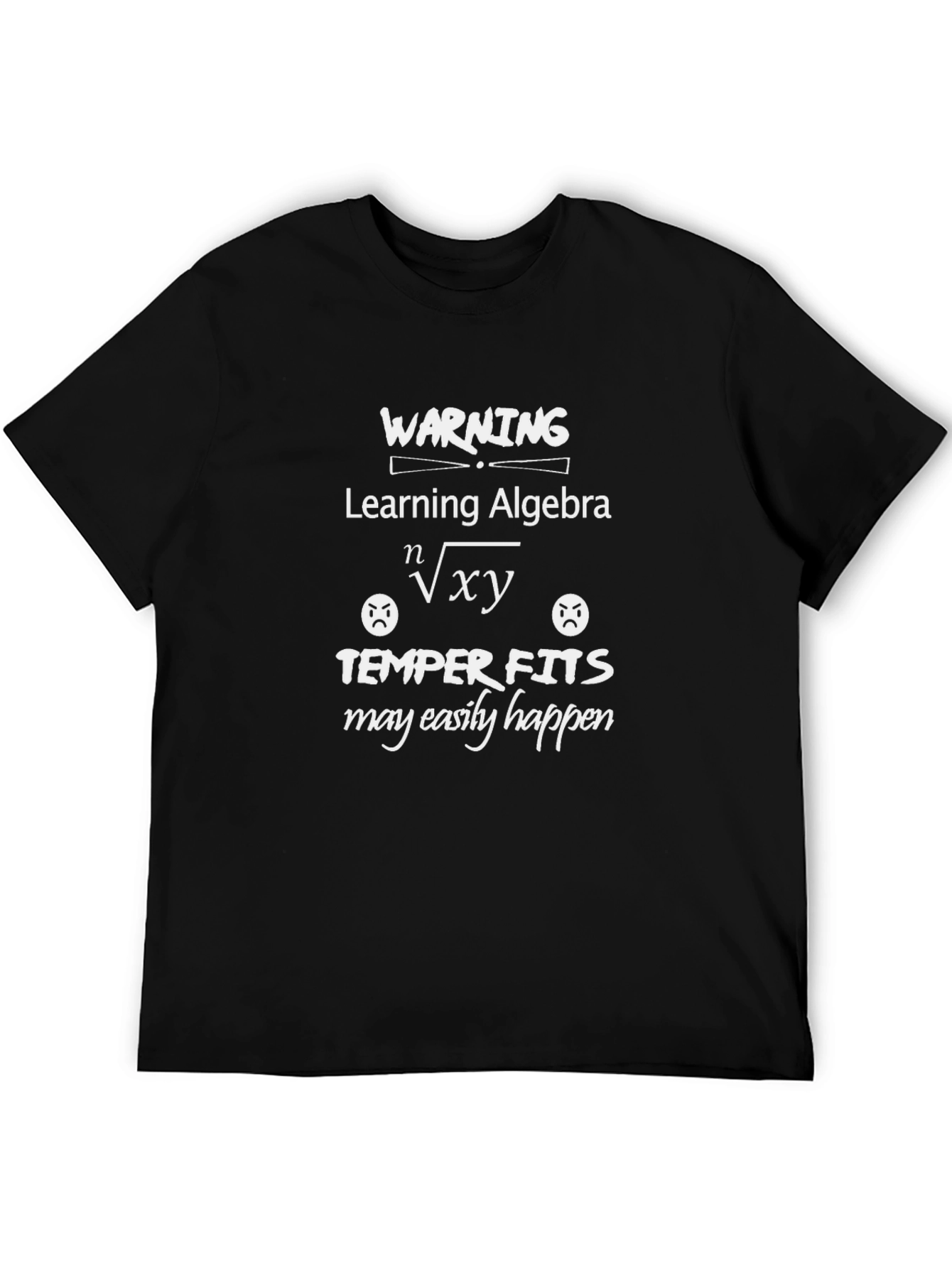 Warning Learning Algebra Funny Math T-Shirt