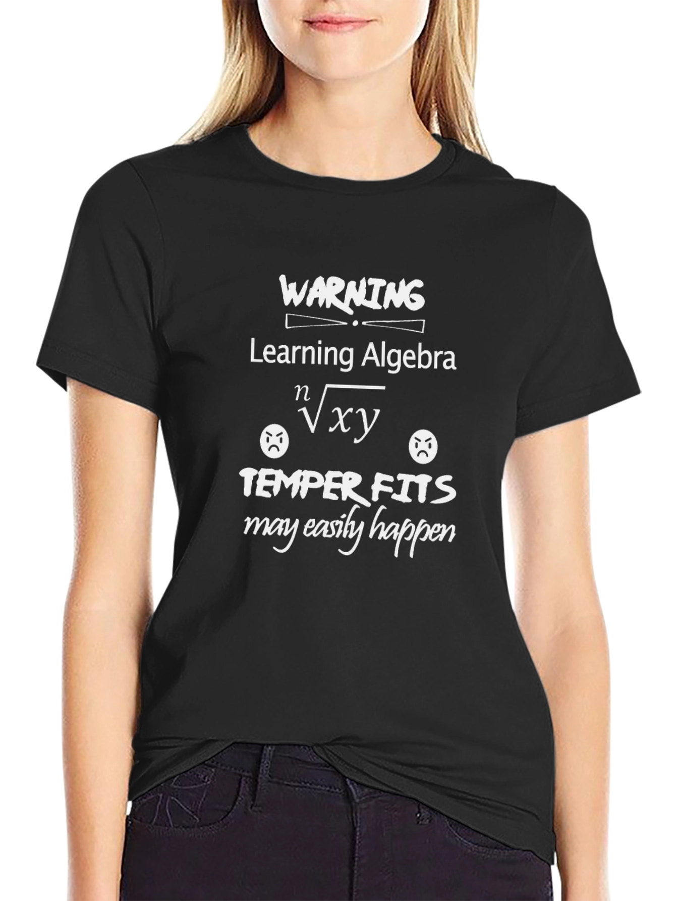 Warning Learning Algebra Funny Math T-Shirt