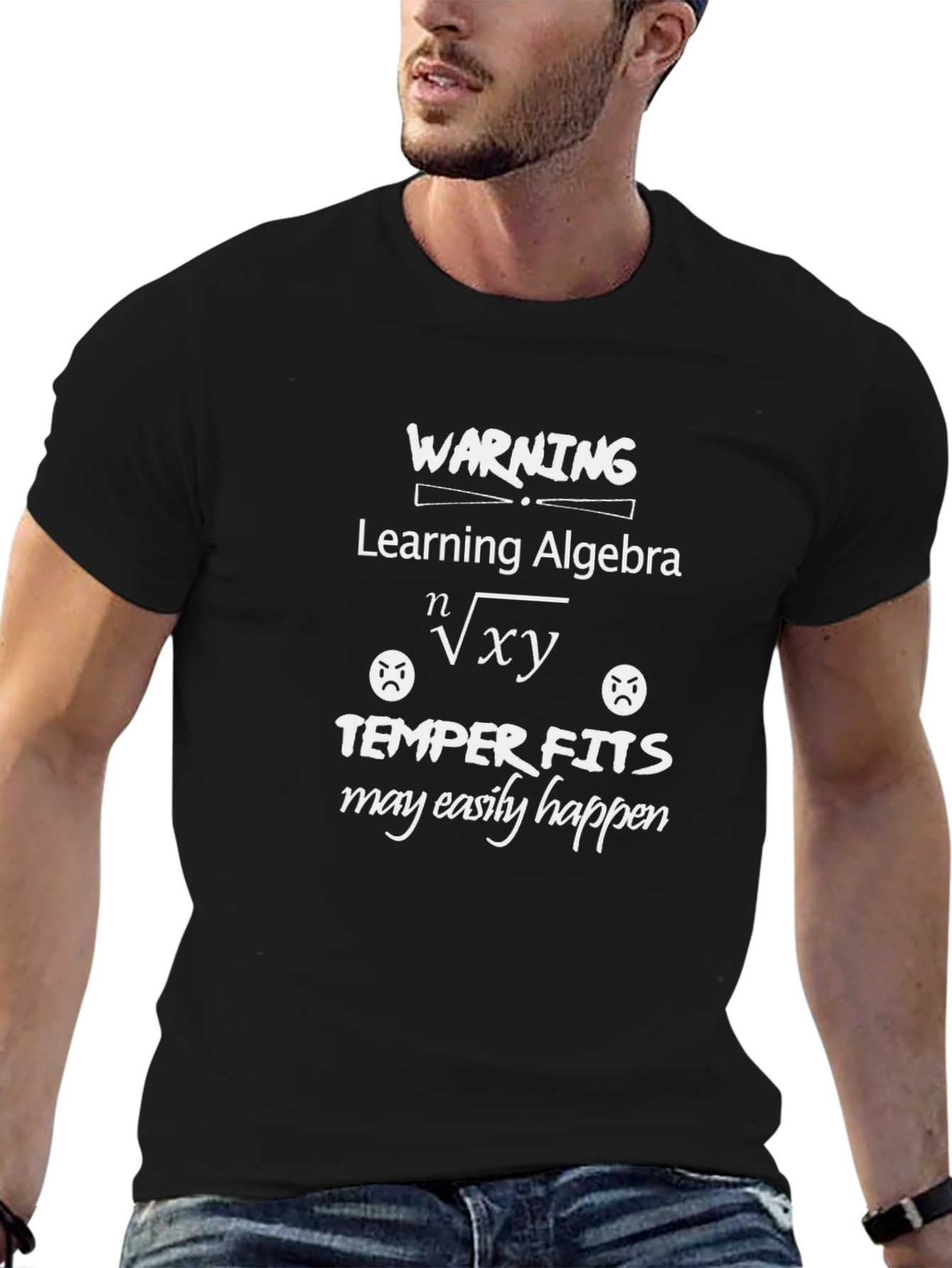 Warning Learning Algebra Funny Math T-Shirt