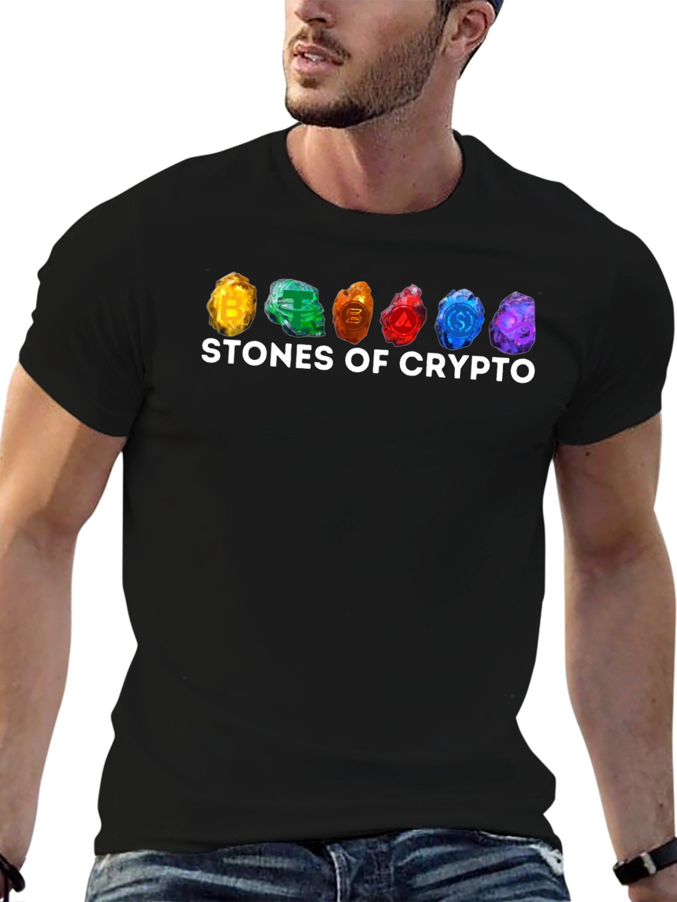 Stones of Crypto Black T-Shirt