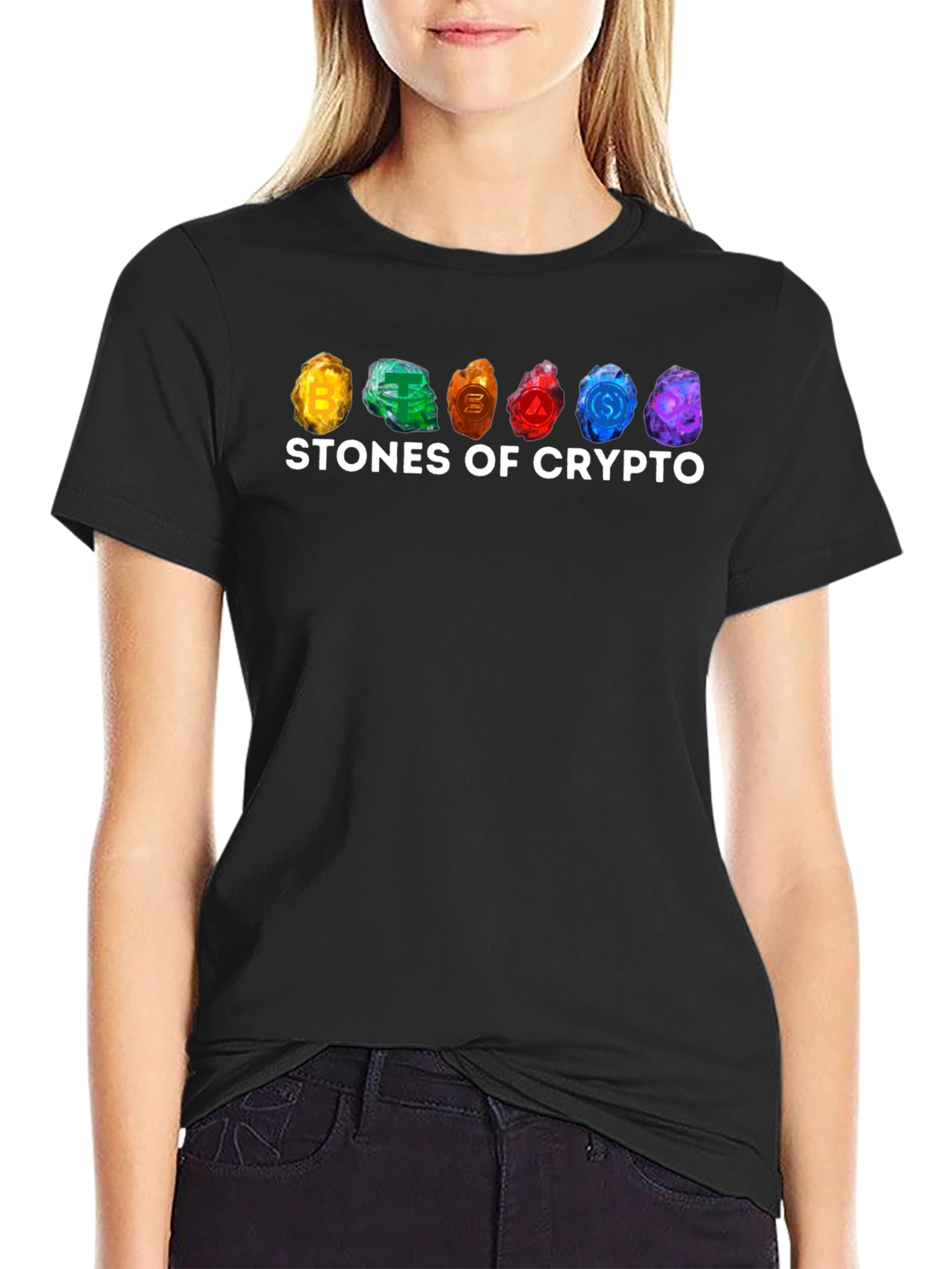 Stones of Crypto Black T-Shirt