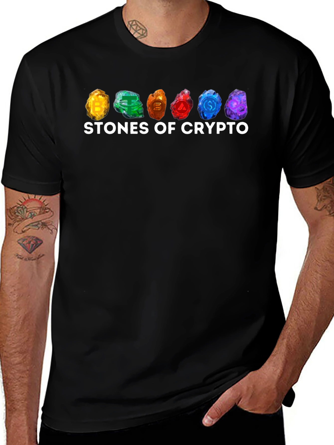 Stones of Crypto Black T-Shirt