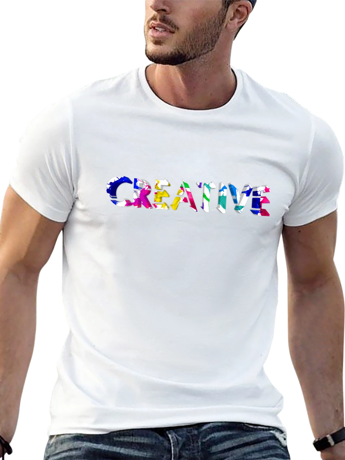 Creative Graphic Tee - Artsy Design