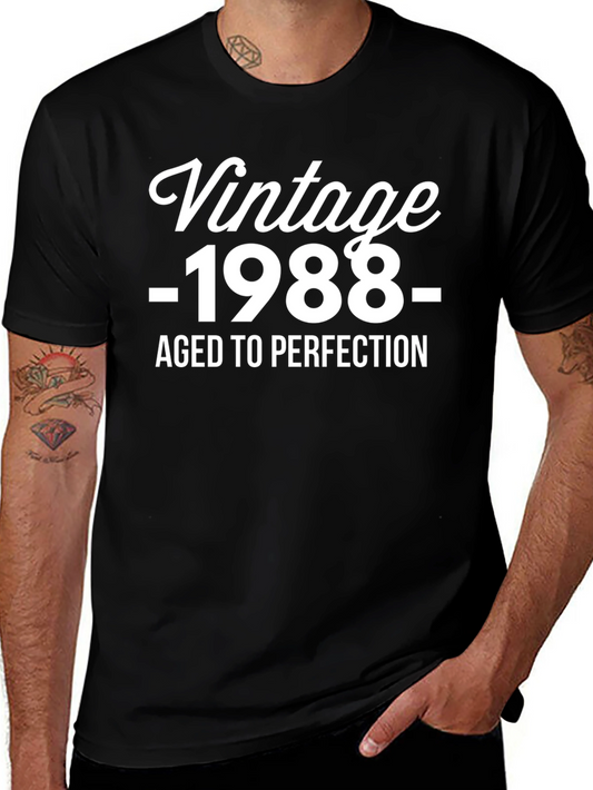 Vintage 1988 Aged to Perfection Graphic T-Shirt
