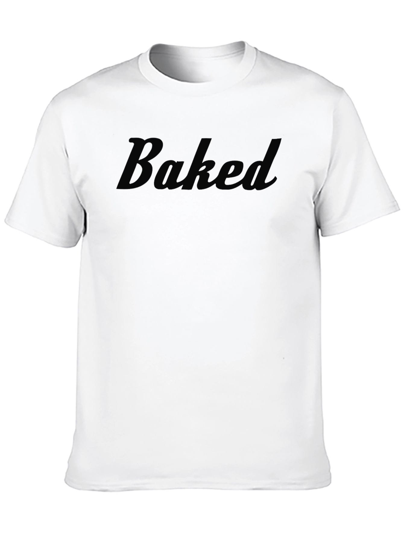 Baked Graphic Print Crew Neck T-Shirt