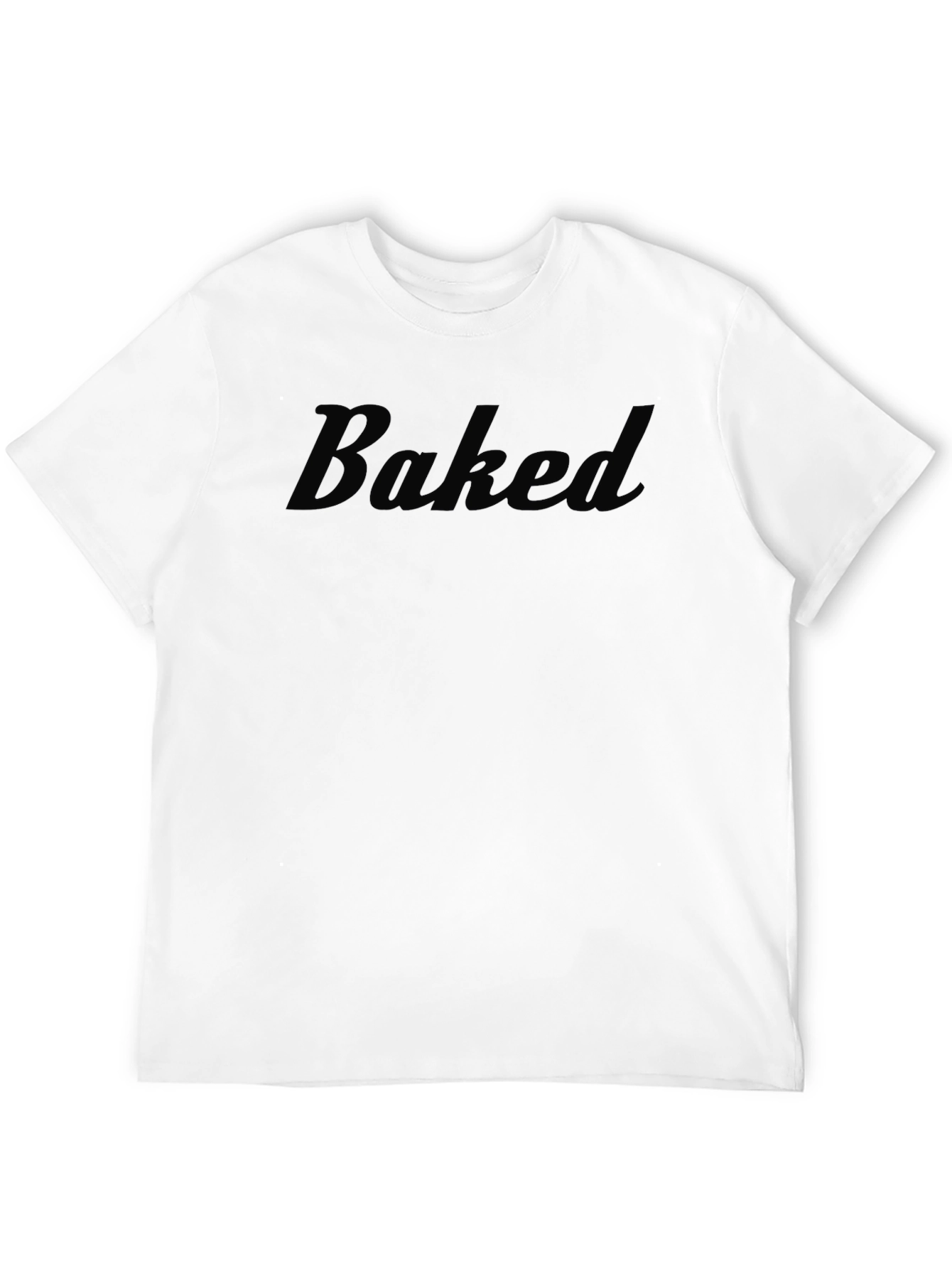 Baked Graphic Print Crew Neck T-Shirt