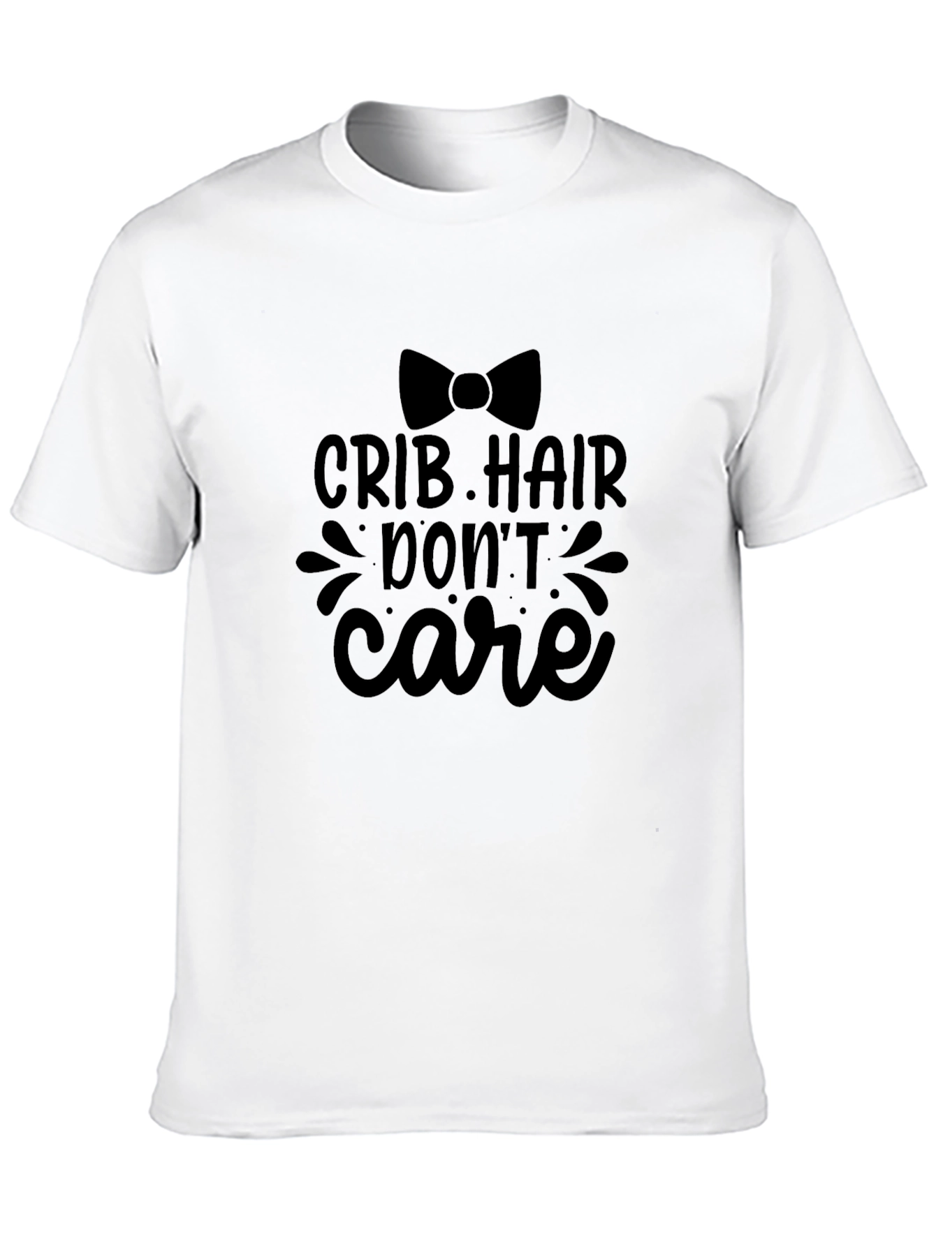 Crib Hair Dont Care Black T-Shirt