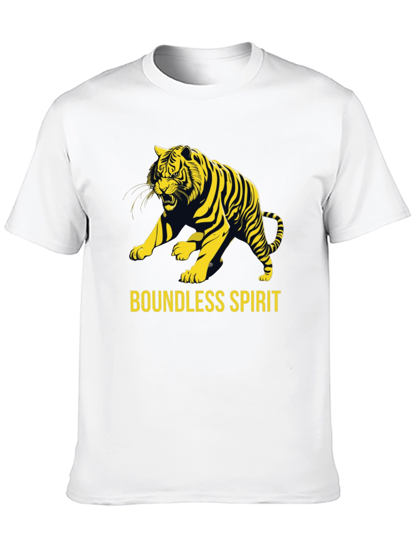 Boundless Spirit Tiger Graphic Tee - Black