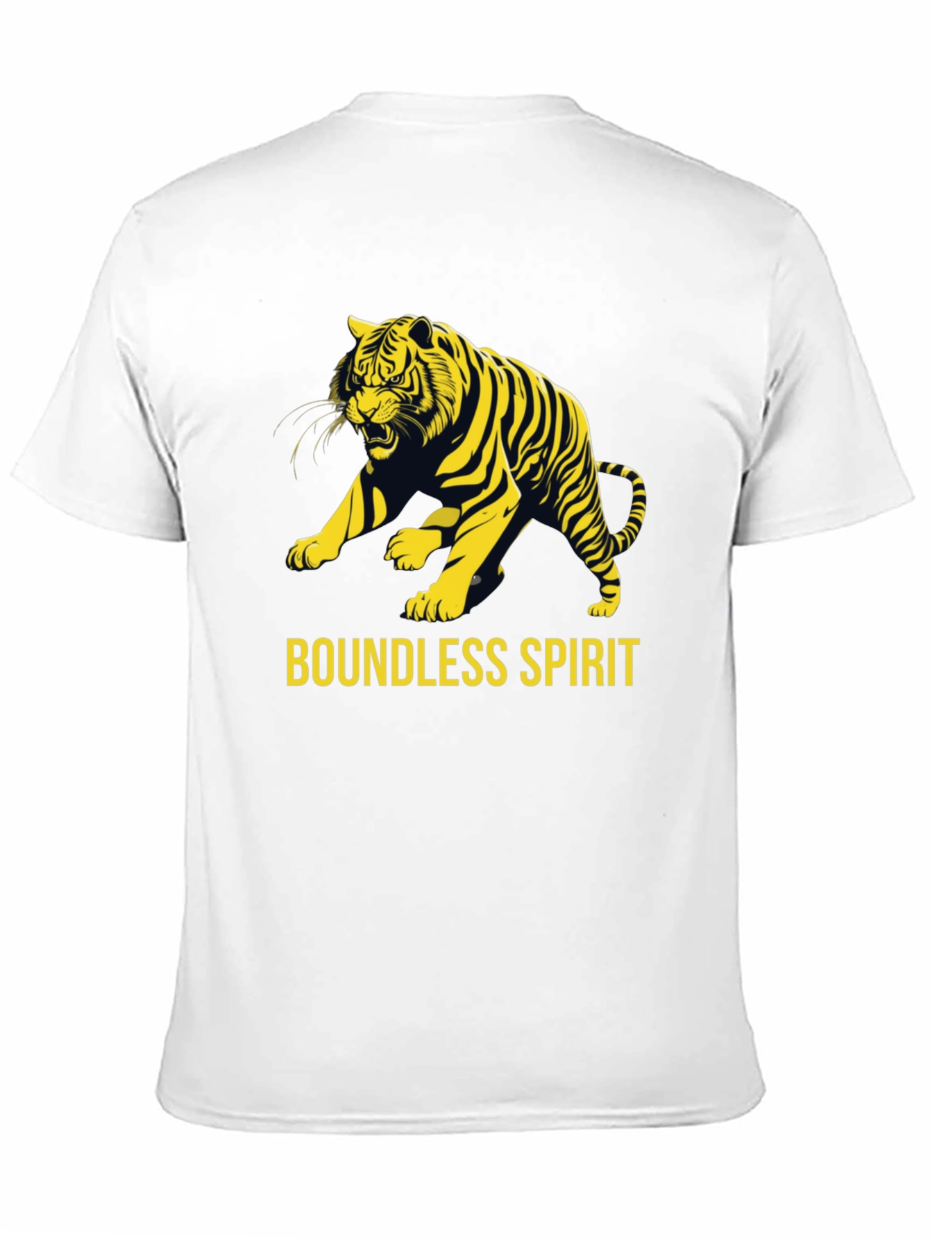 Boundless Spirit Tiger Graphic Tee - Black