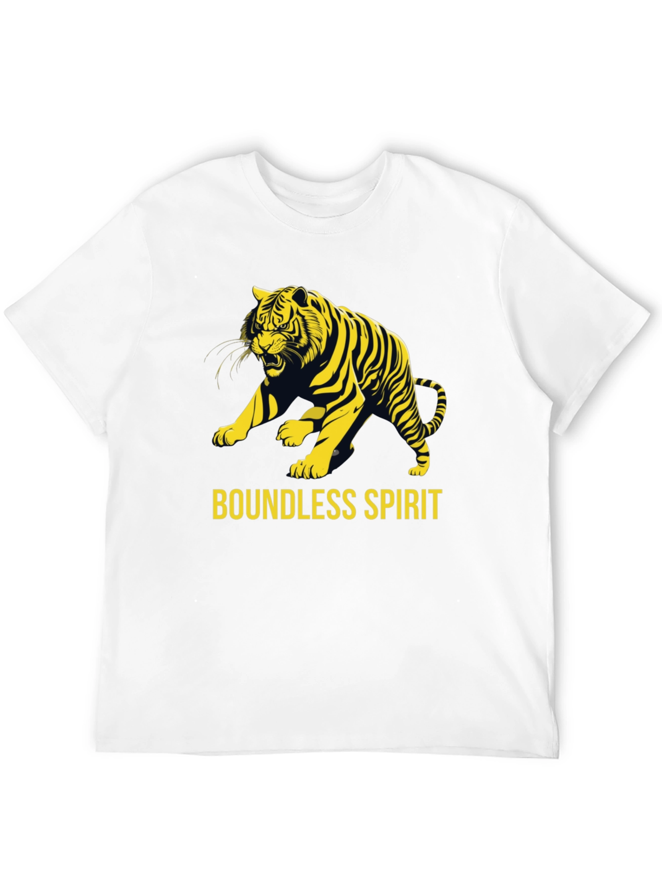 Boundless Spirit Tiger Graphic Tee - Black