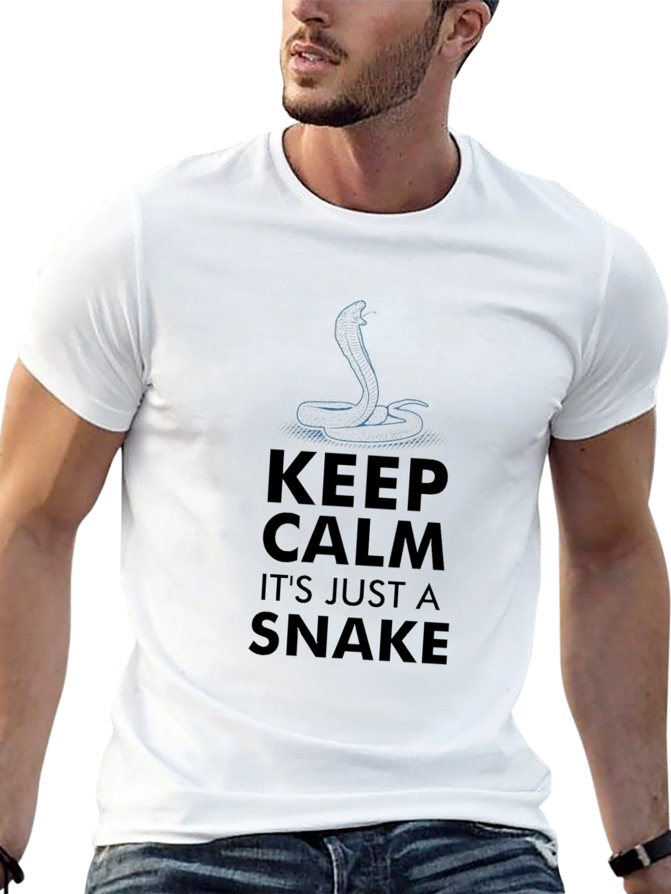 Keep Calm Its Just A Snake Tee
