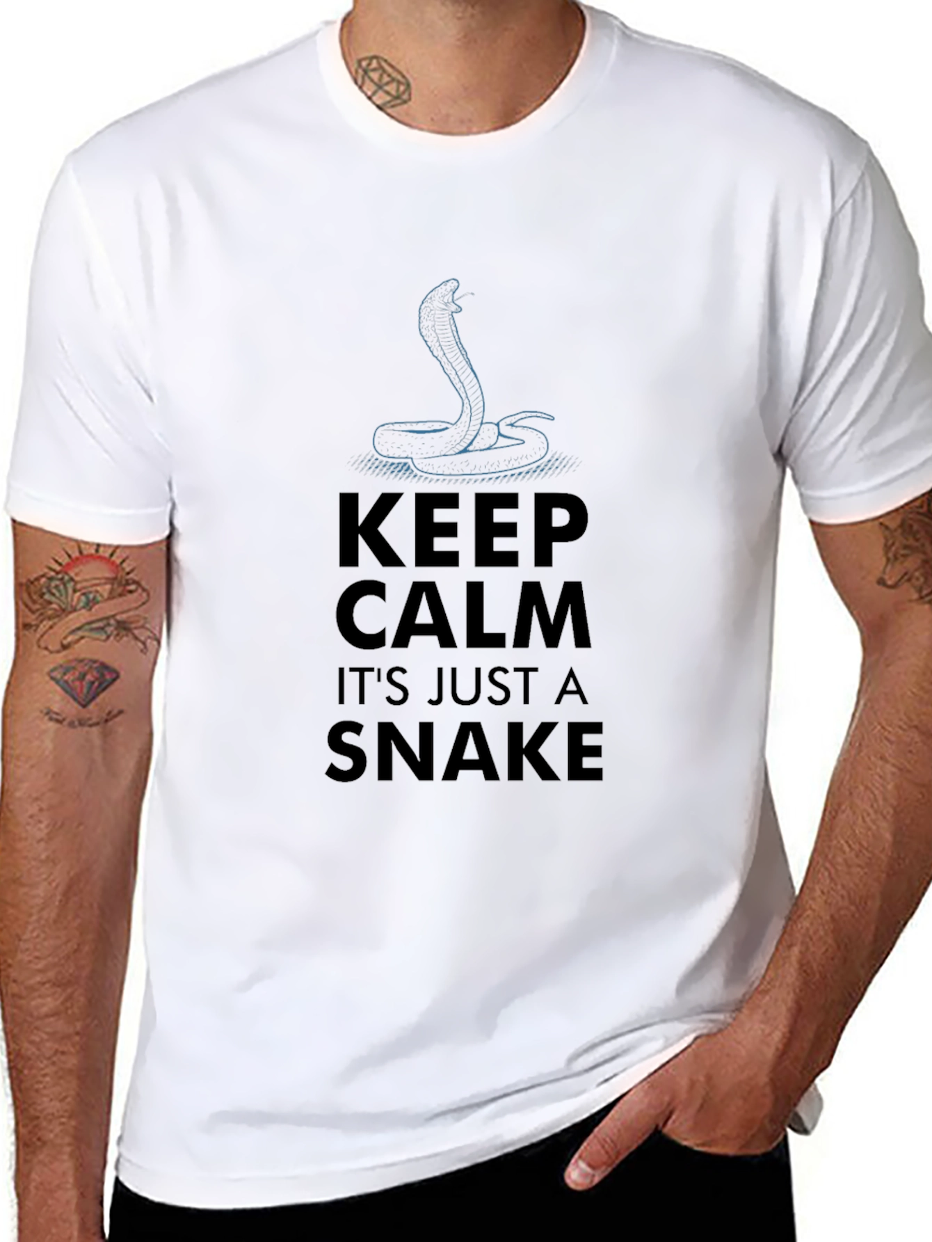 Keep Calm Its Just A Snake Tee