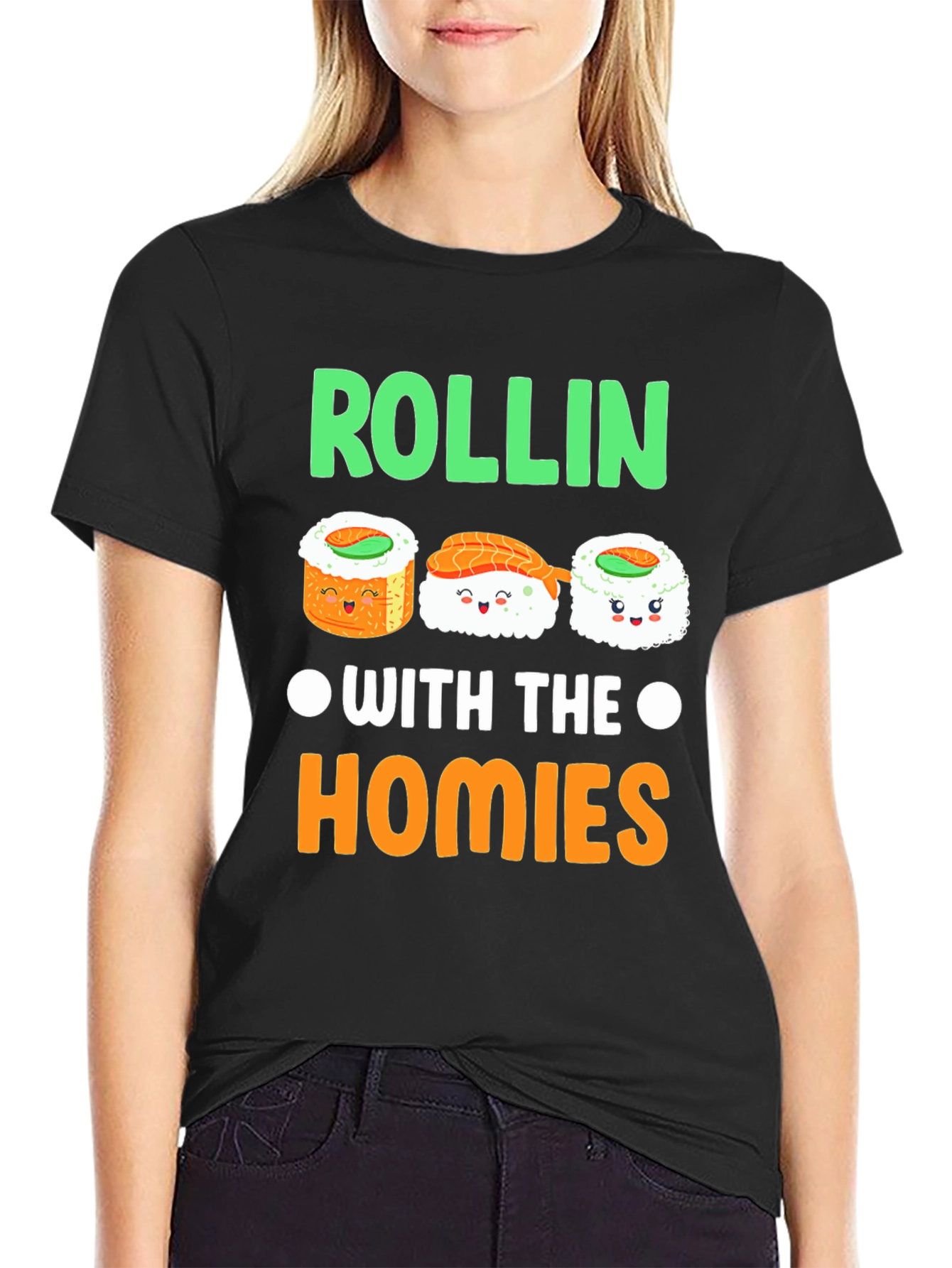 Rollin with the Homies Sushi T-Shirt