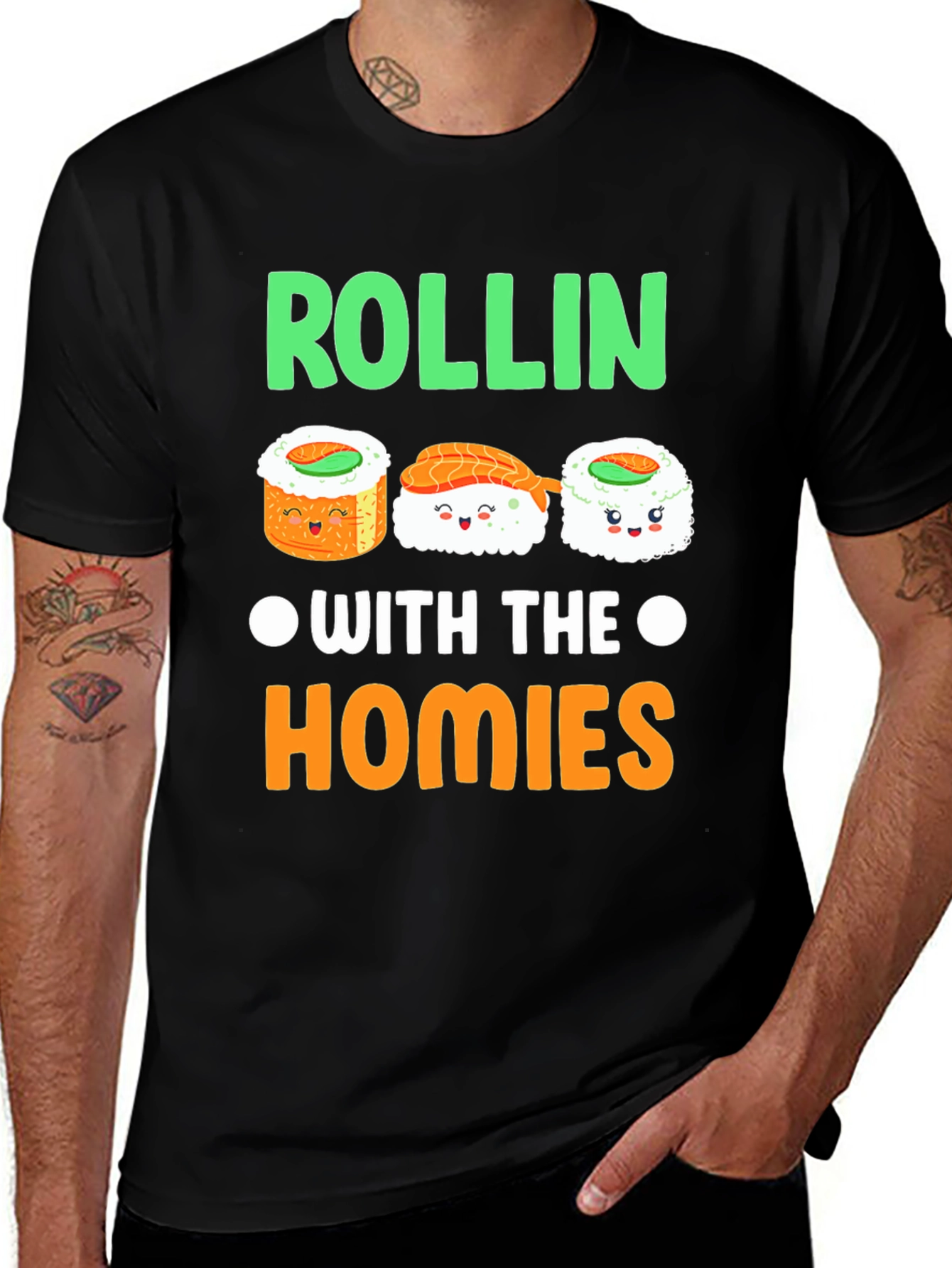 Rollin with the Homies Sushi T-Shirt