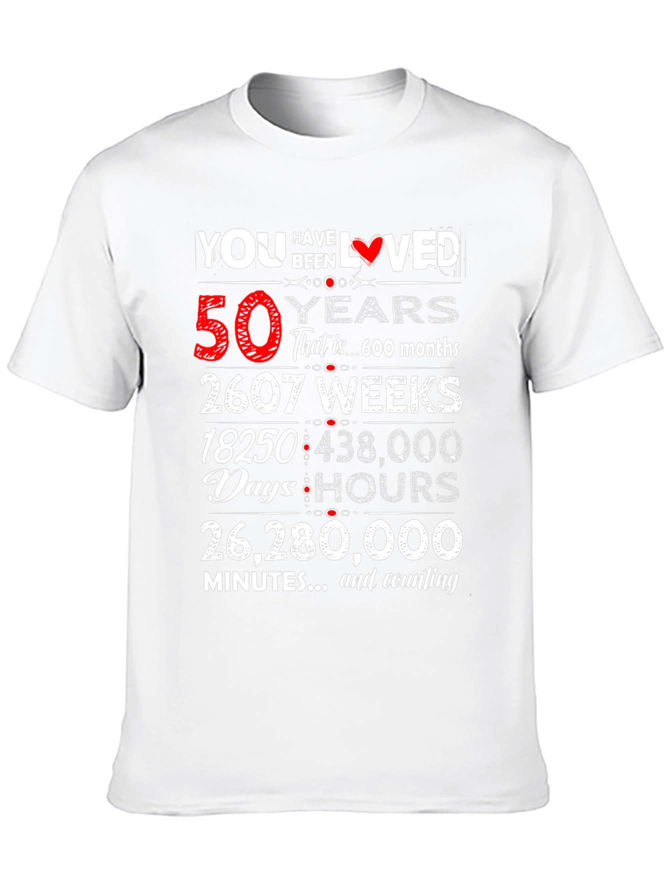 50 Years Loved T-Shirt