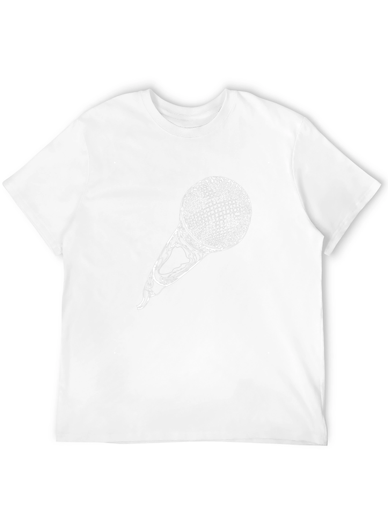 Microphone Graphic Print T-Shirt