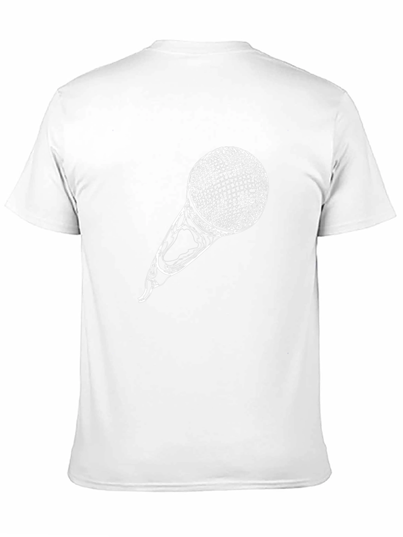 Microphone Graphic Print T-Shirt