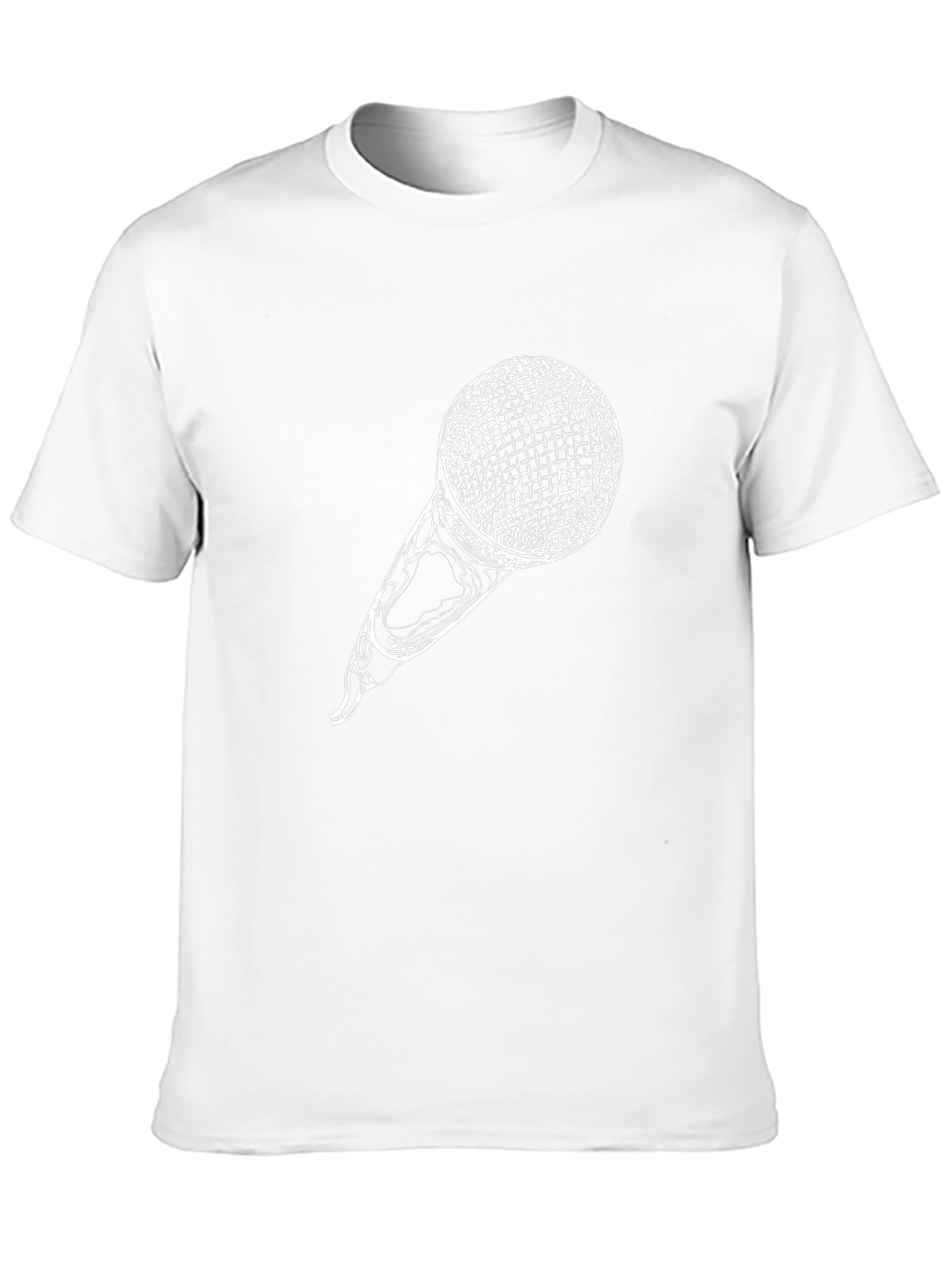 Microphone Graphic Print T-Shirt