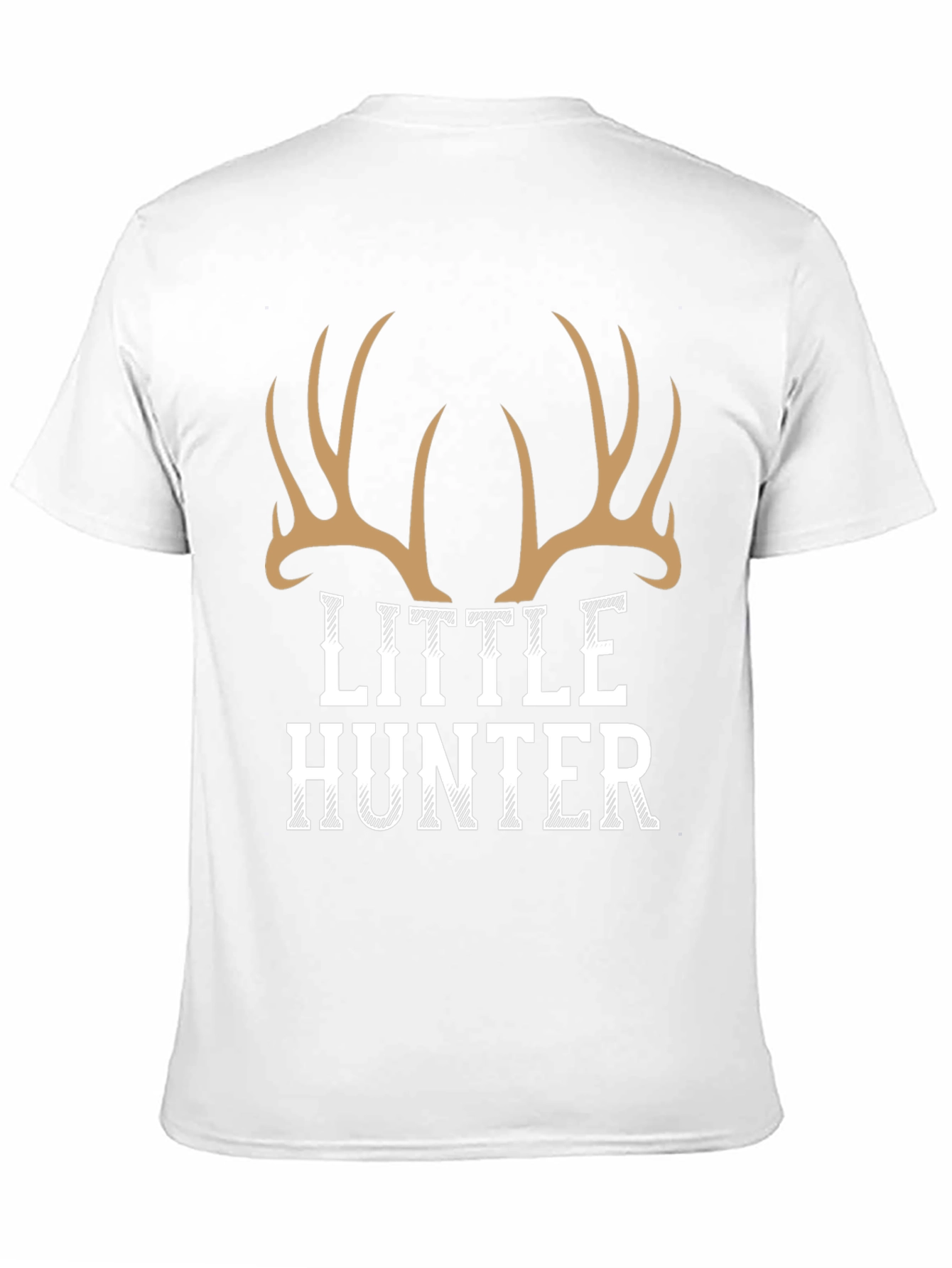 Little Hunter Deer Antler Graphic Tee