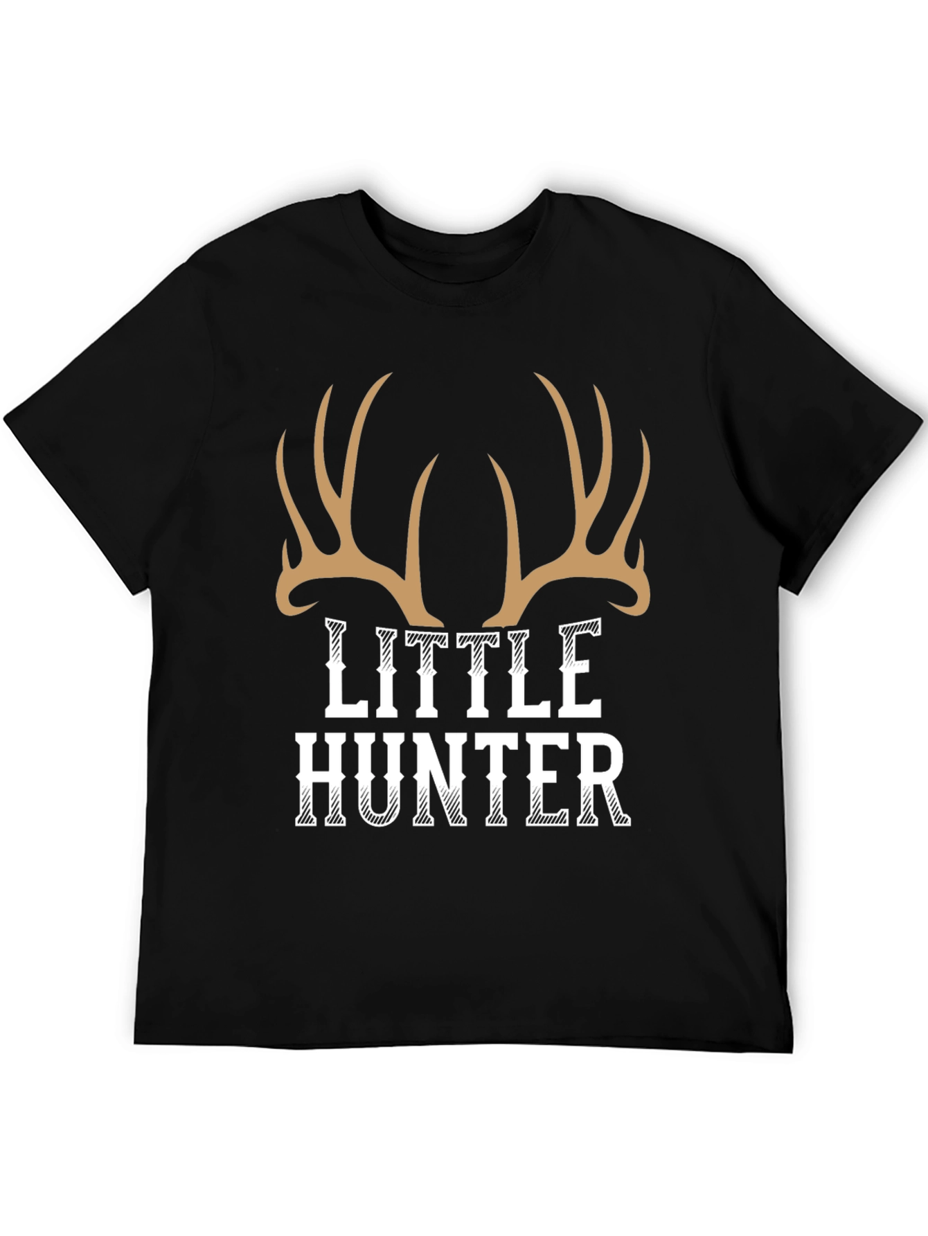 Little Hunter Deer Antler Graphic Tee