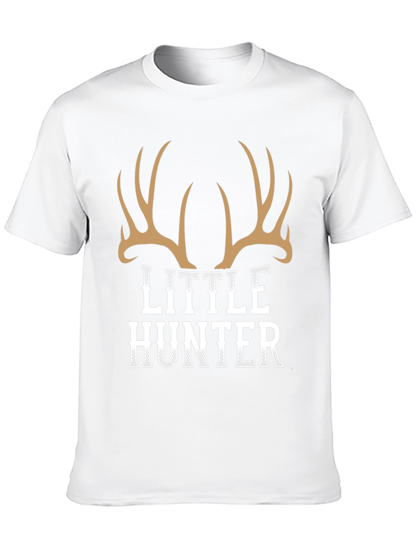Little Hunter Deer Antler Graphic Tee