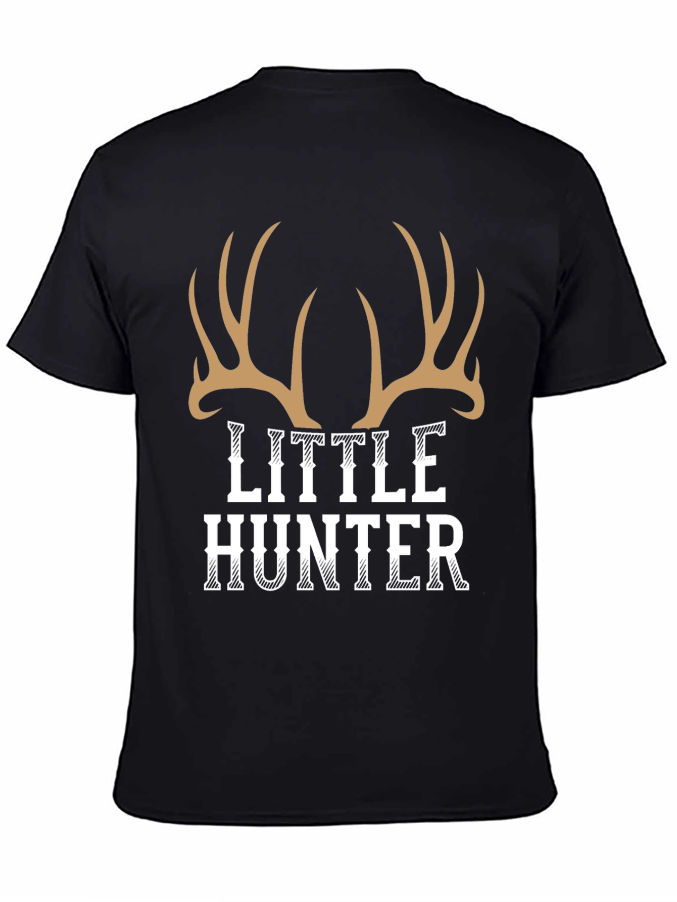 Little Hunter Deer Antler Graphic Tee