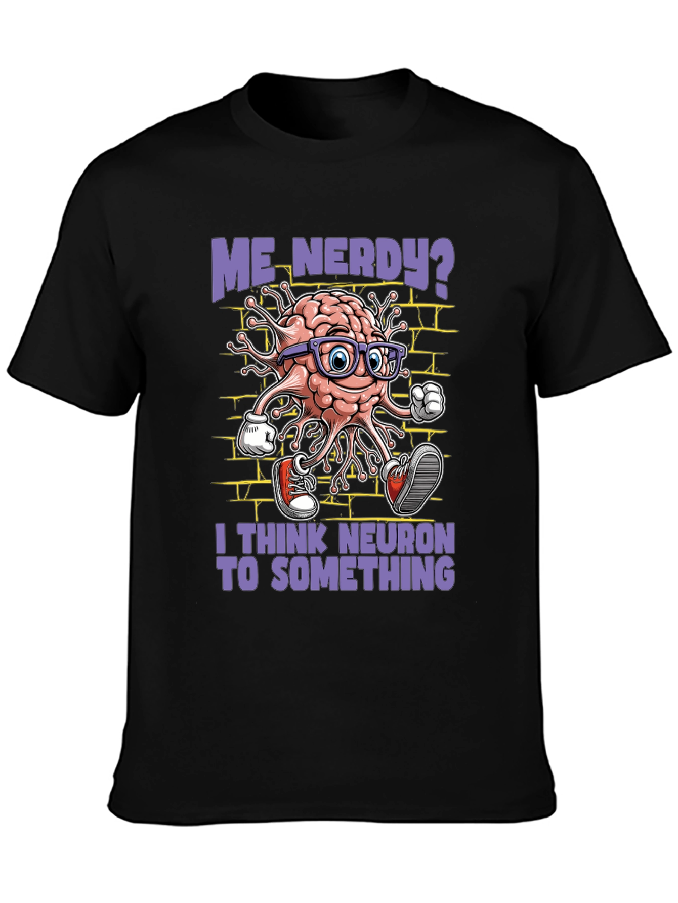 Nerdy Brain Neuron Graphic Tee