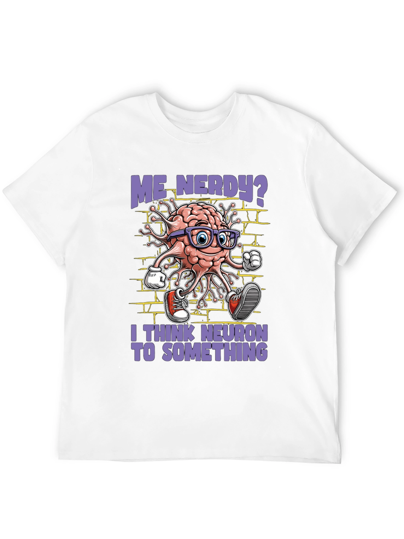 Nerdy Brain Neuron Graphic Tee