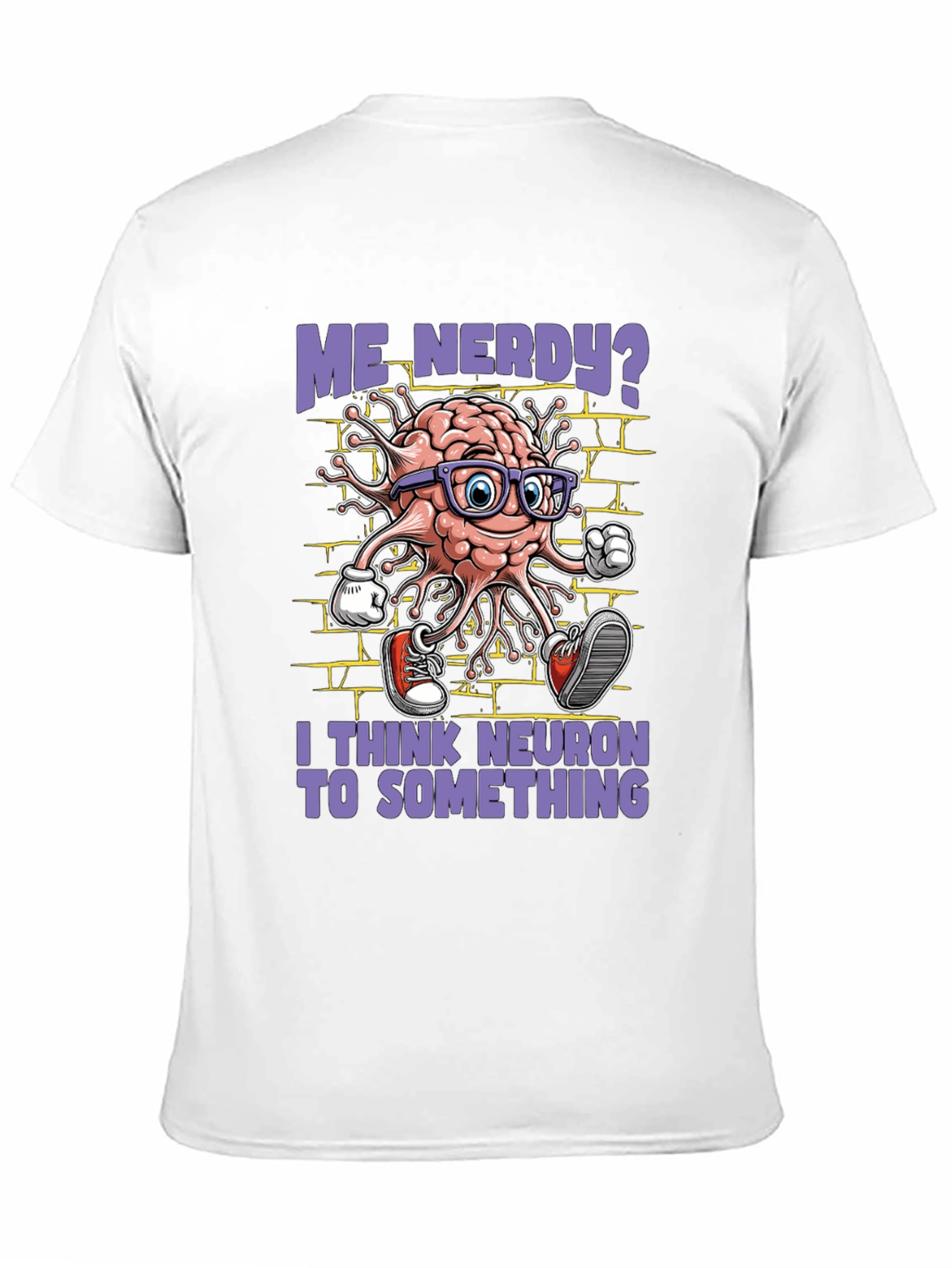 Nerdy Brain Neuron Graphic Tee