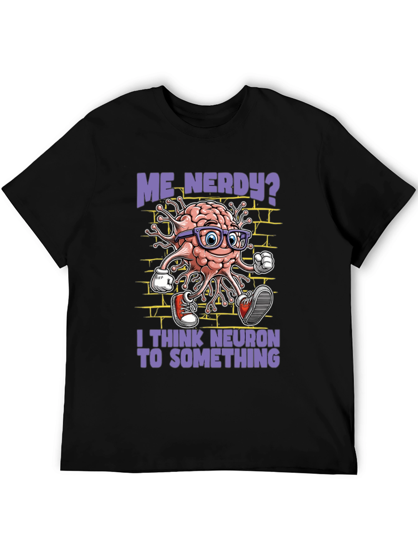 Nerdy Brain Neuron Graphic Tee