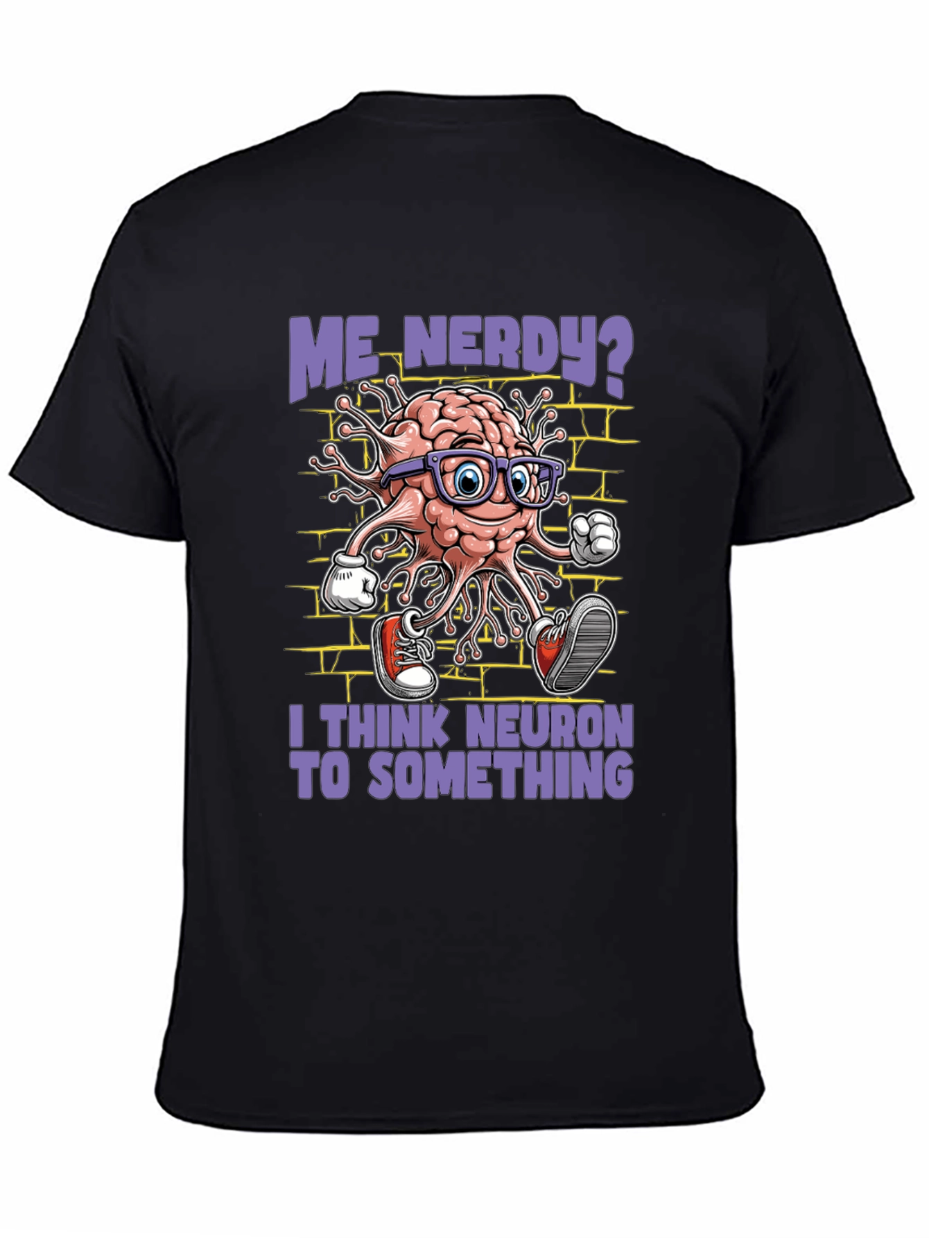 Nerdy Brain Neuron Graphic Tee