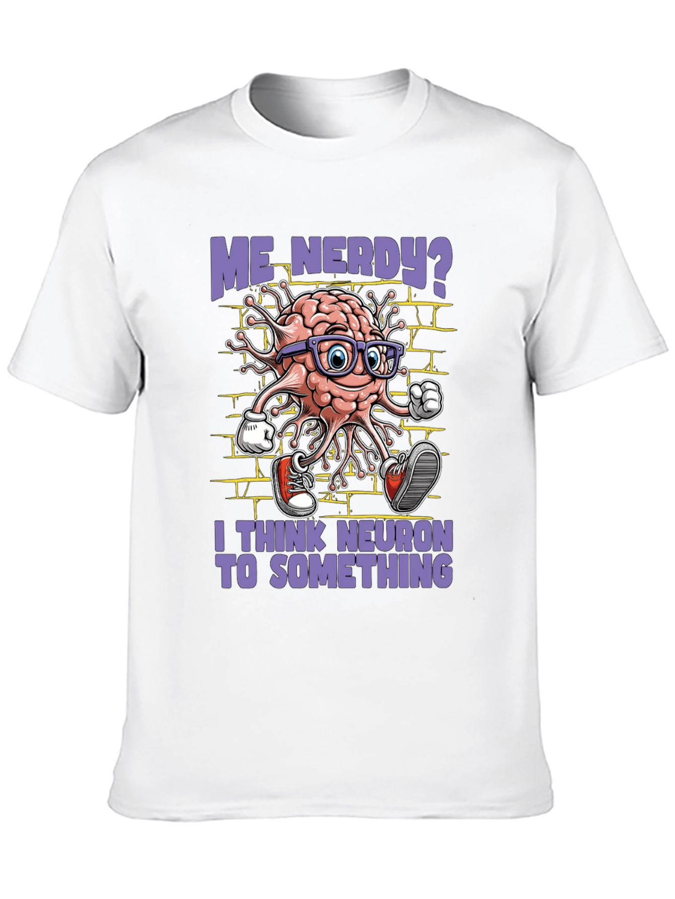 Nerdy Brain Neuron Graphic Tee