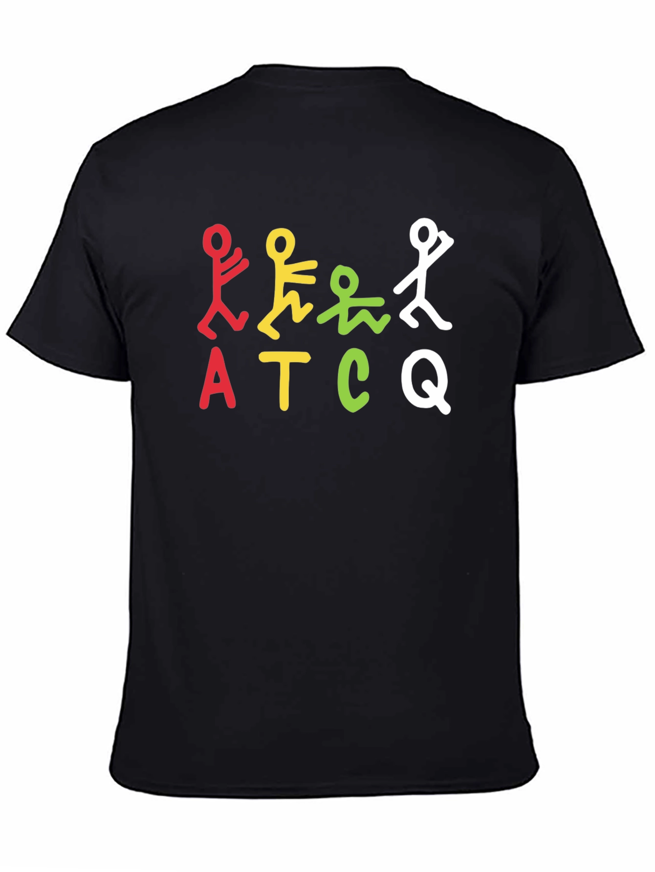 ATCQ Tribute Graphic Tee - Black Cotton Blend Shirt
