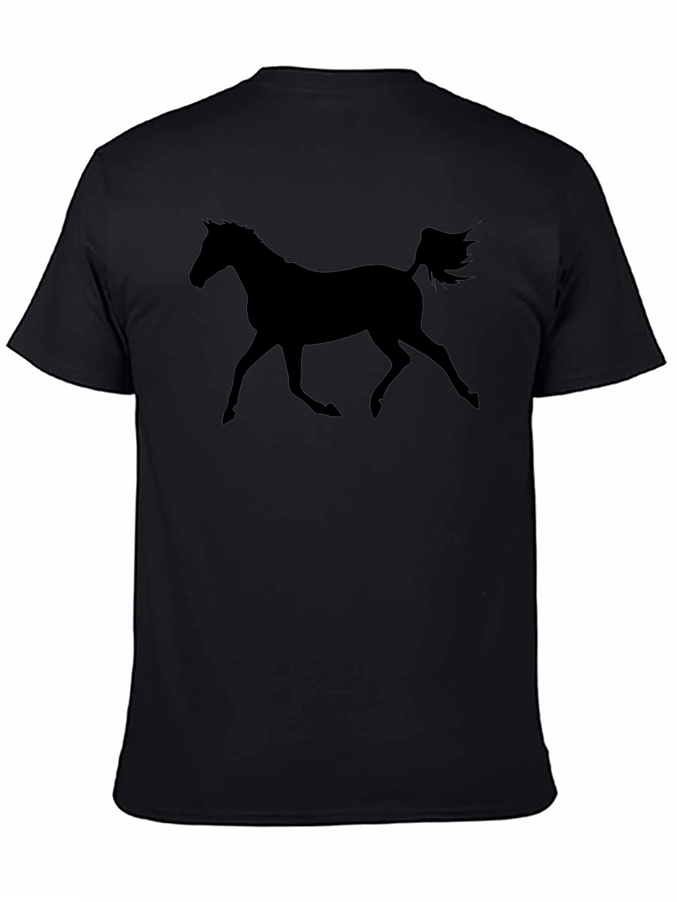 Black Horse Silhouette T-Shirt