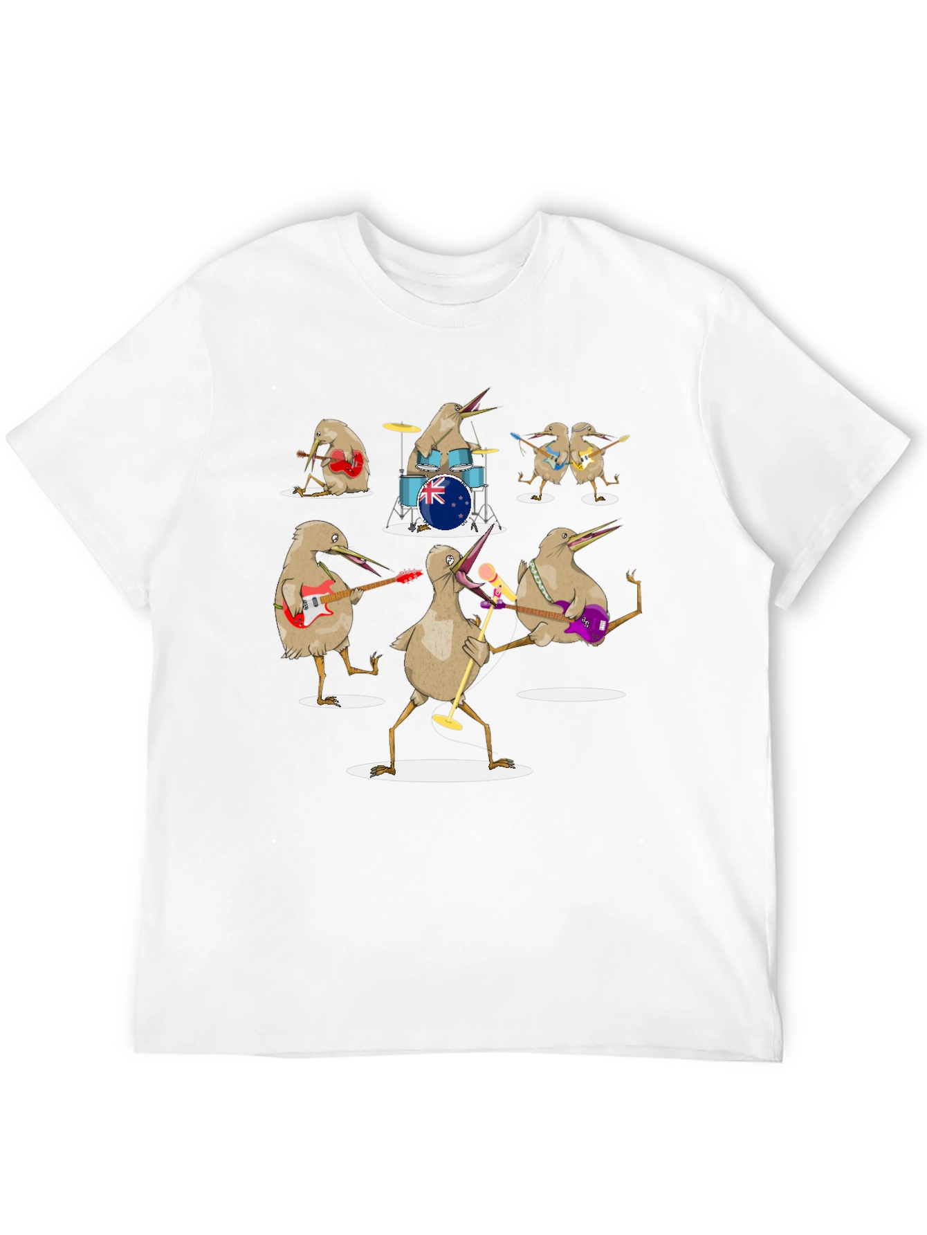 Kiwi Band T-Shirt - Unique Graphic Tee