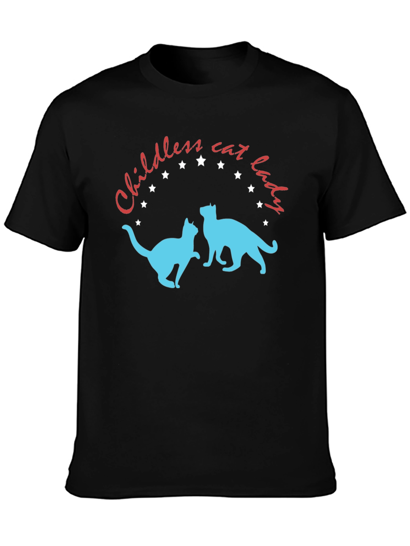 Childless Cat Lady T-Shirt - Novelty Graphic Tee