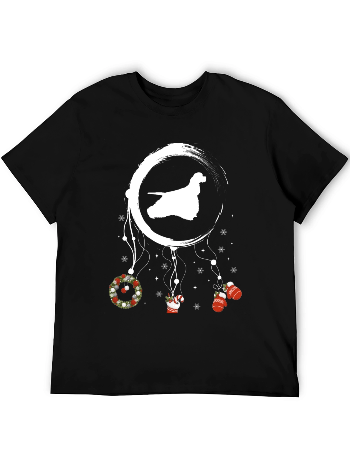 Festive Dog Dreamcatcher Graphic Tee
