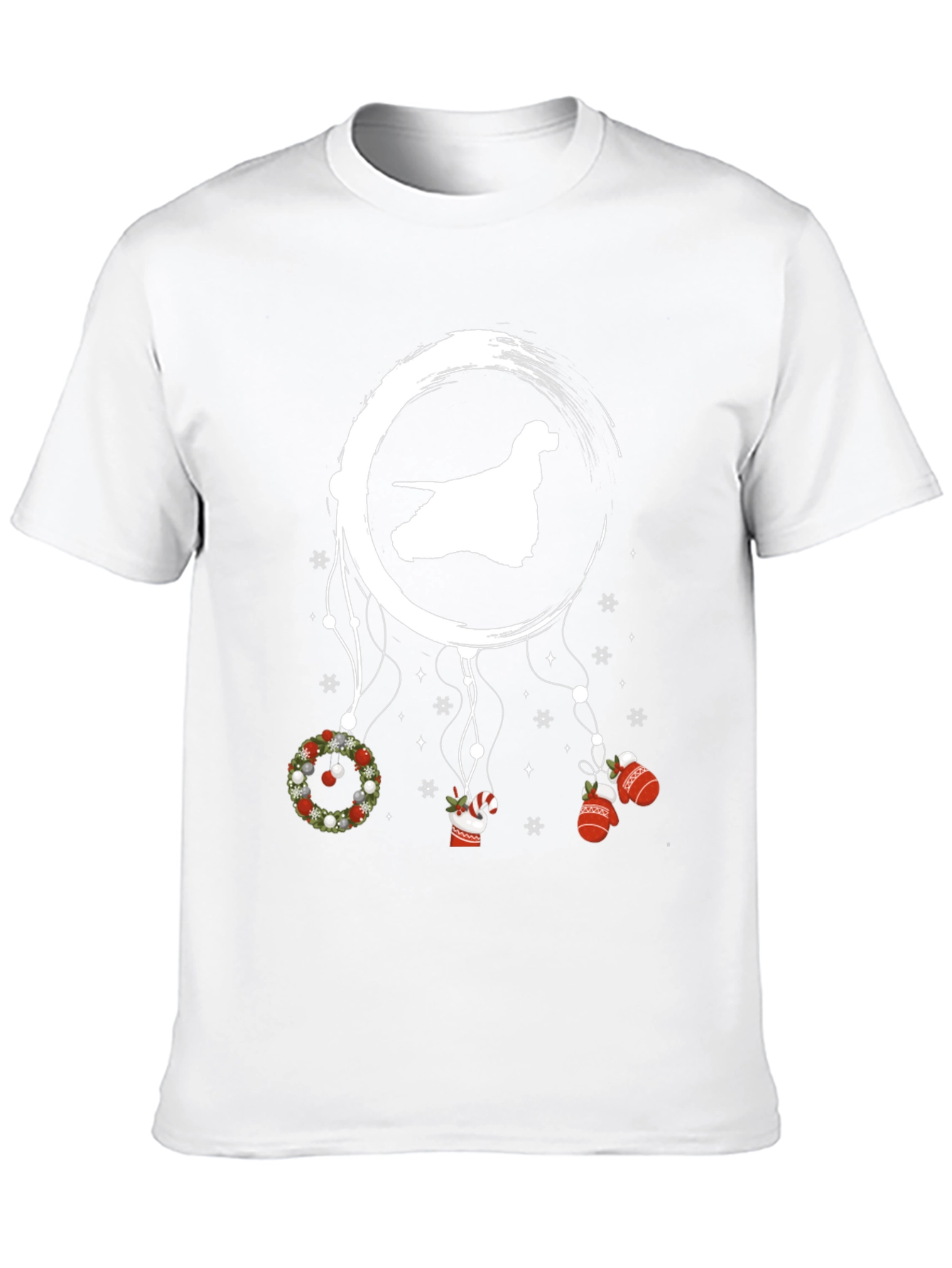 Festive Dog Dreamcatcher Graphic Tee