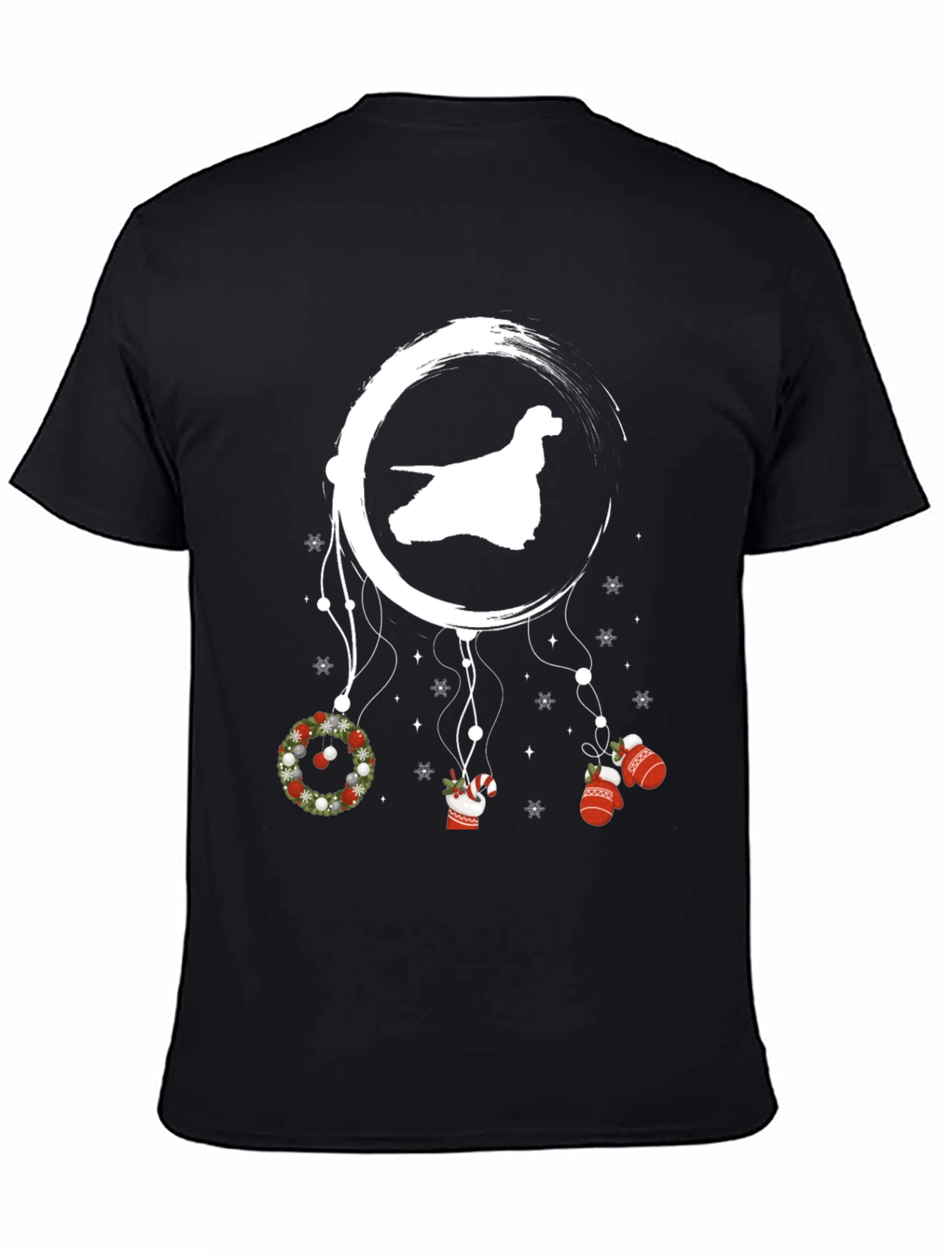 Festive Dog Dreamcatcher Graphic Tee