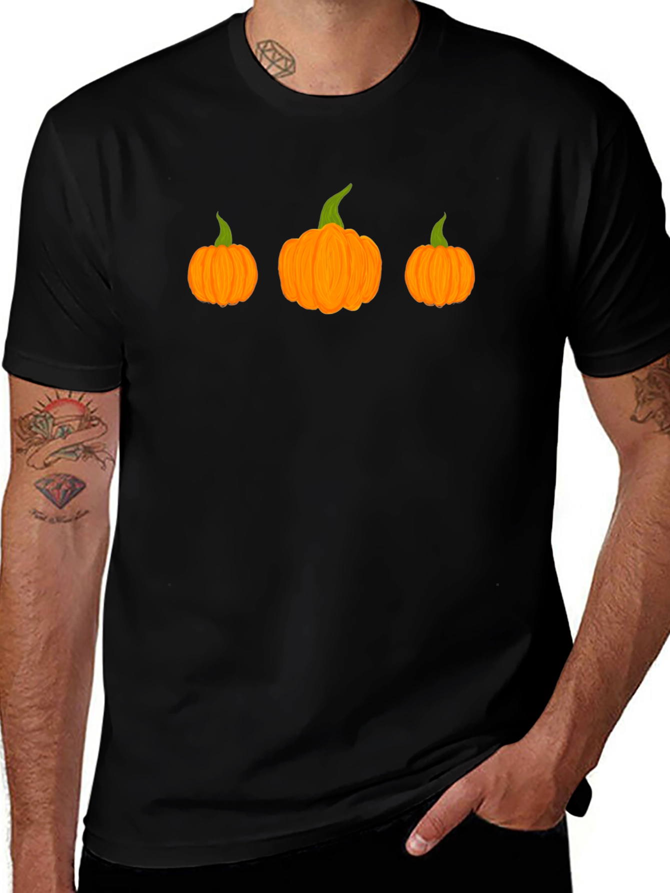 Pumpkin Patch Black Tee - Halloween Vibes