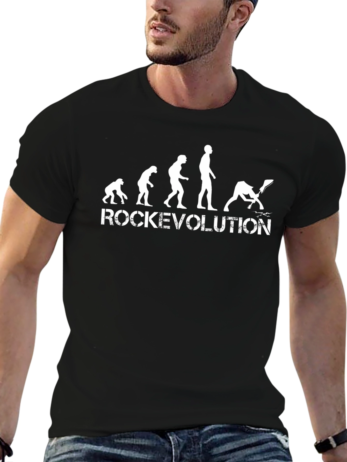 Rock Evolution Graphic Tee - Musician T-Shirt