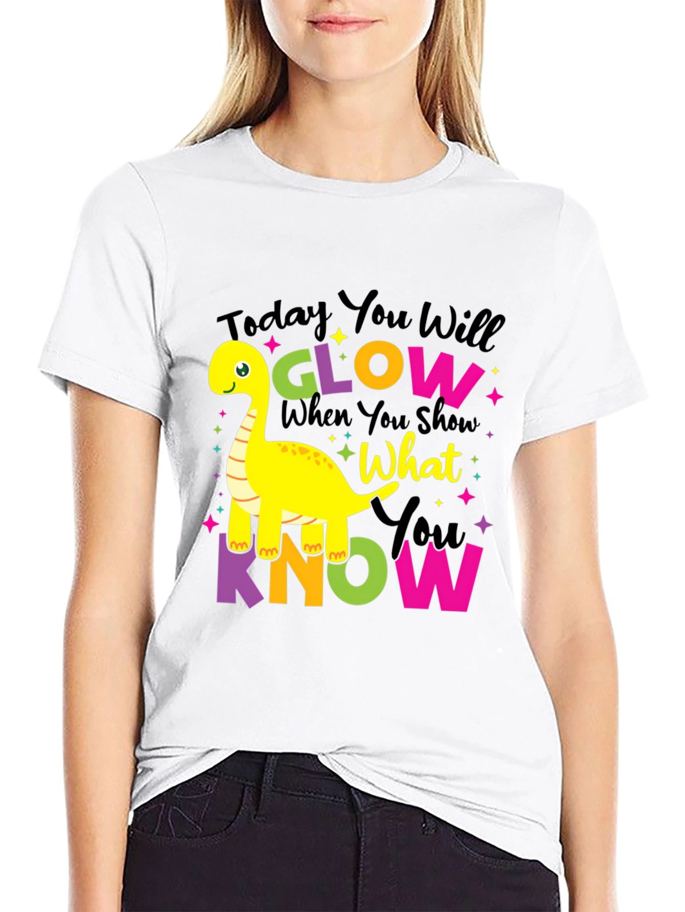 Glow What You Know Dino T-Shirt