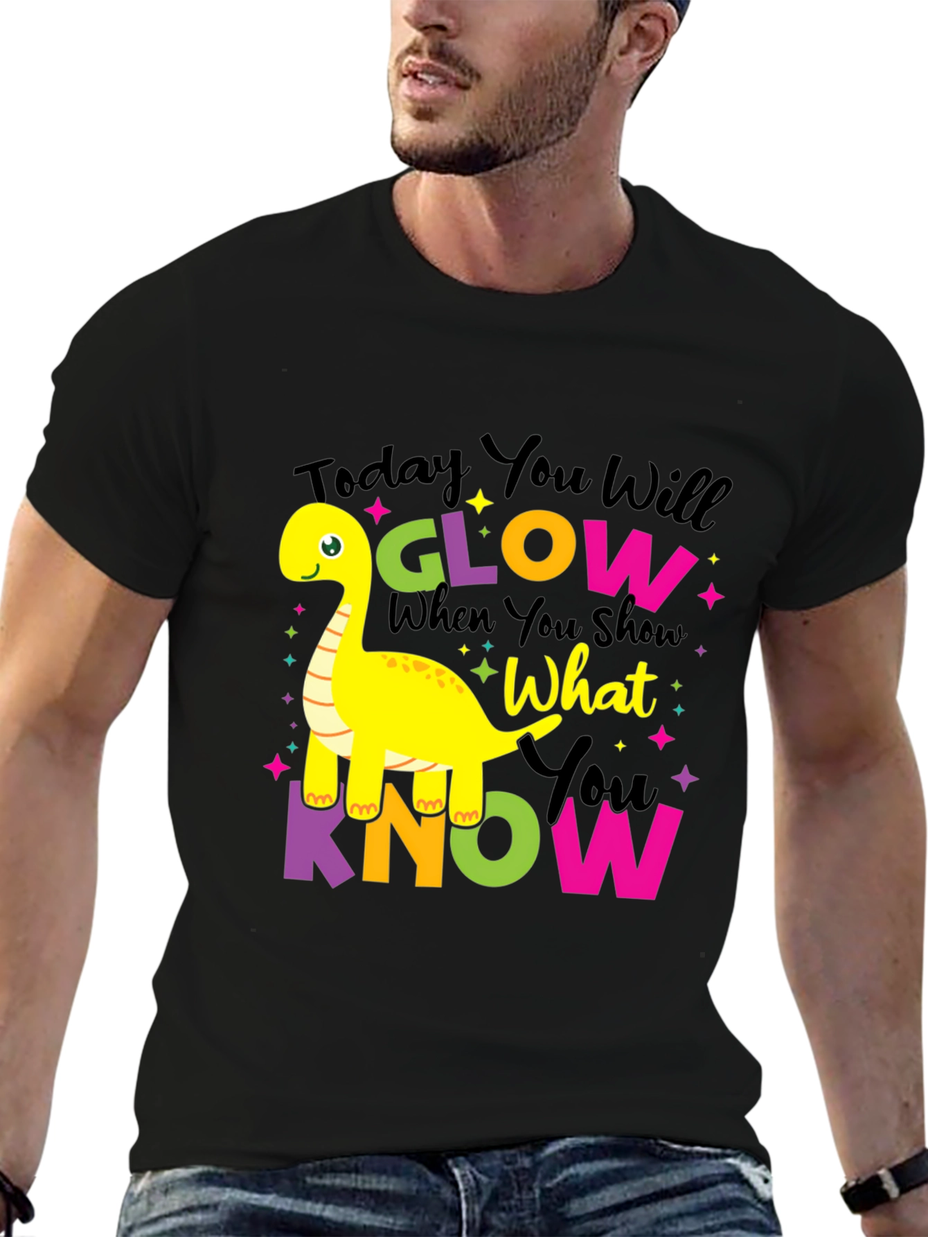 Glow What You Know Dino T-Shirt