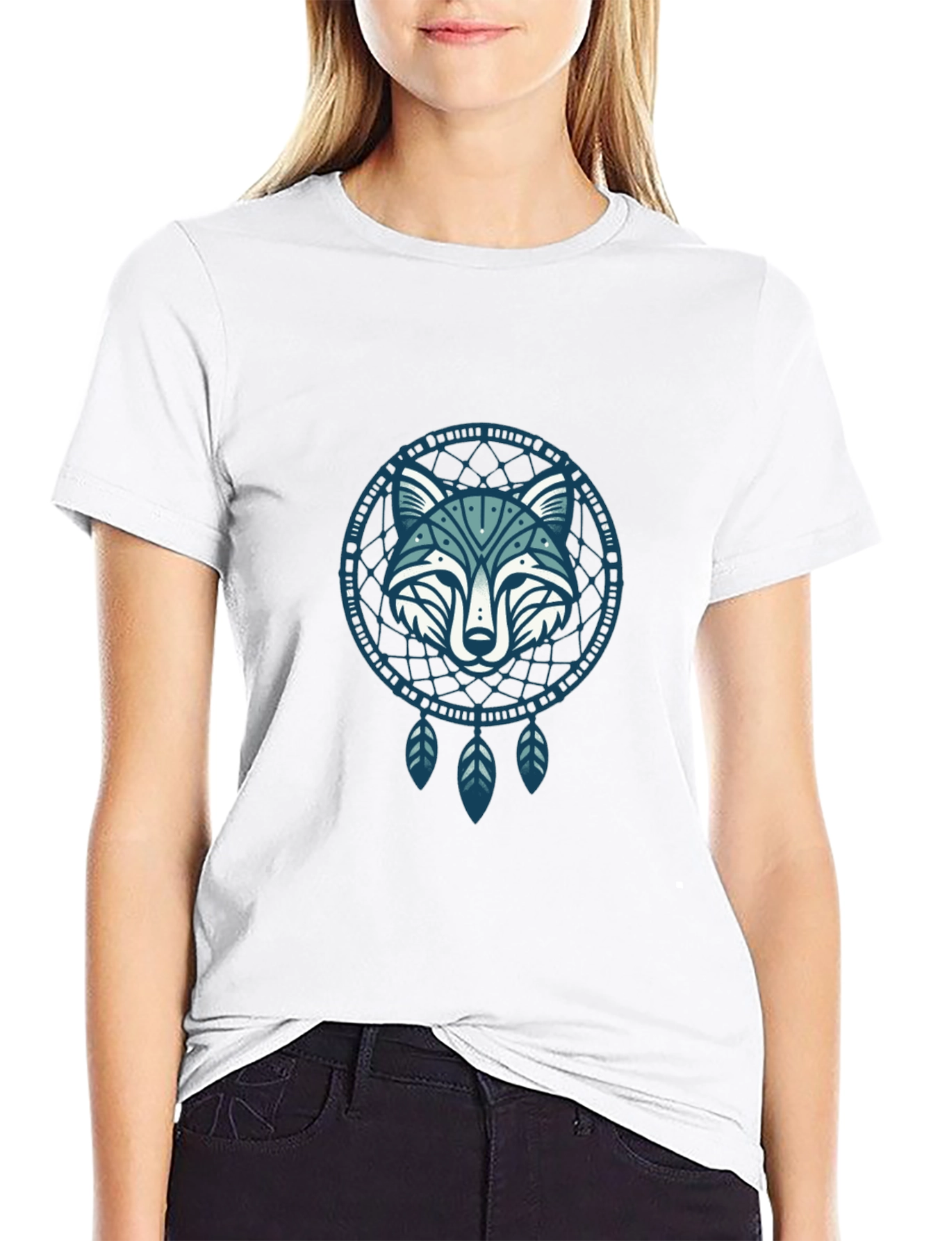 Wolf Dreamcatcher Graphic Tee