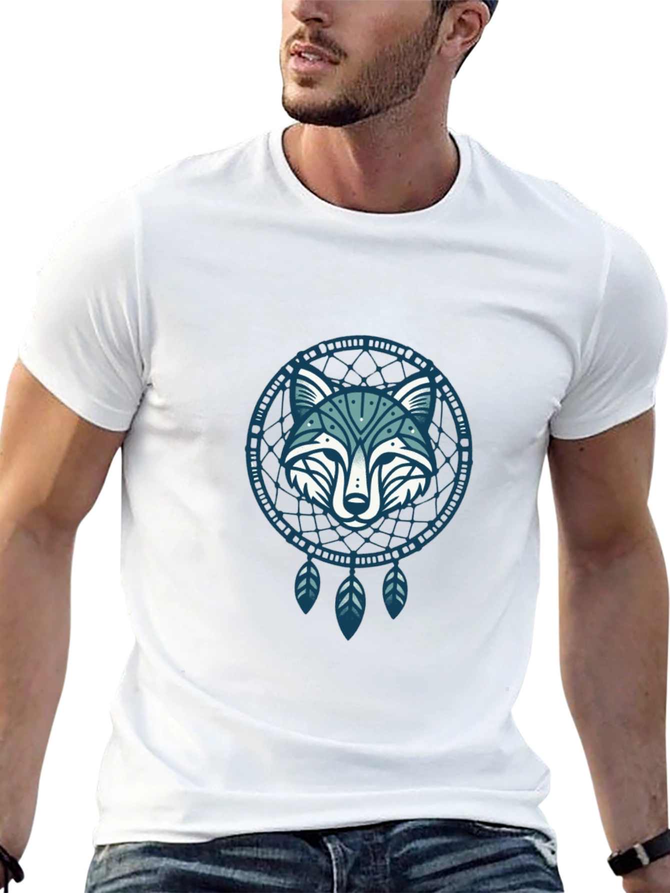 Wolf Dreamcatcher Graphic Tee