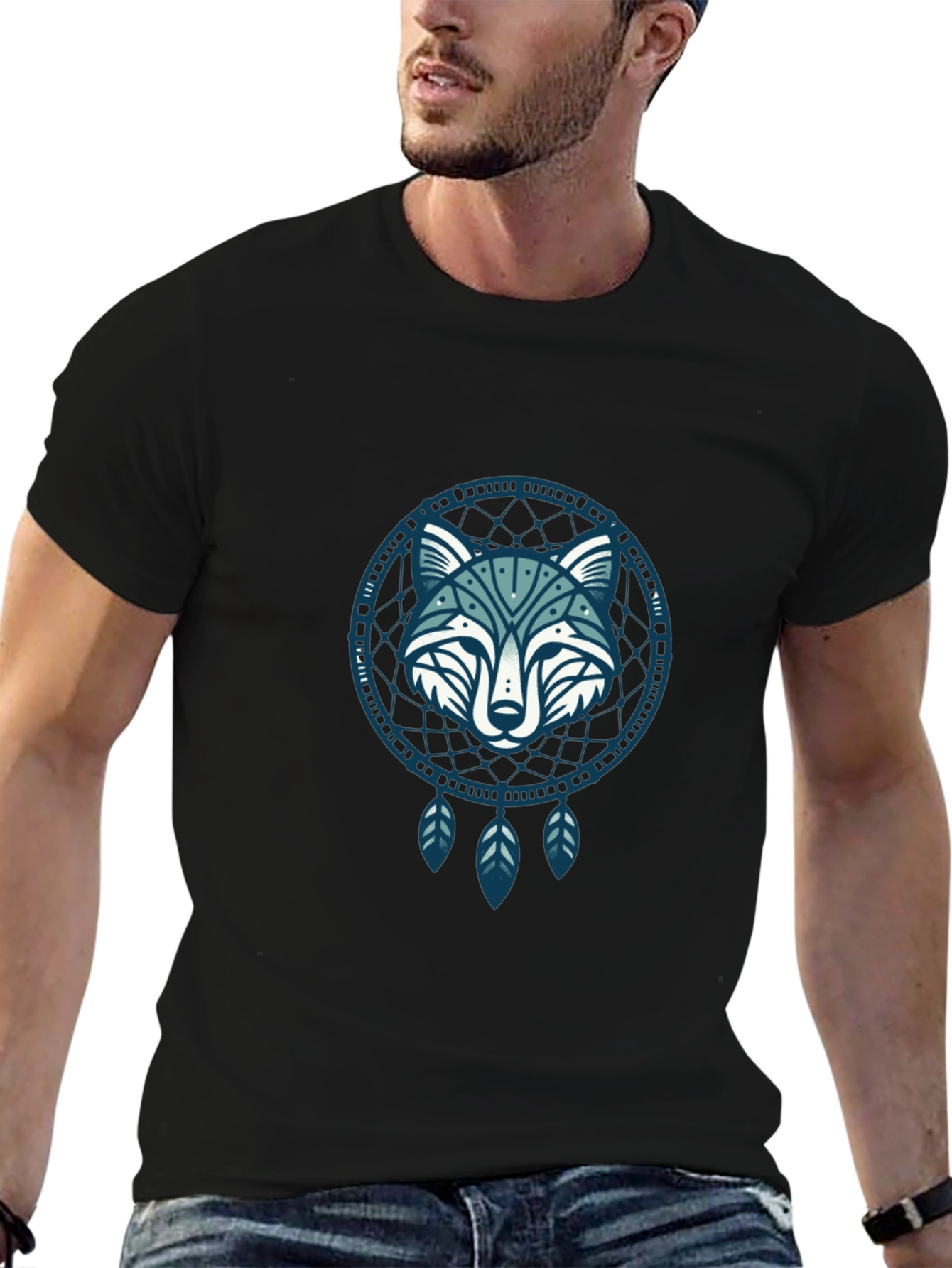 Wolf Dreamcatcher Graphic Tee